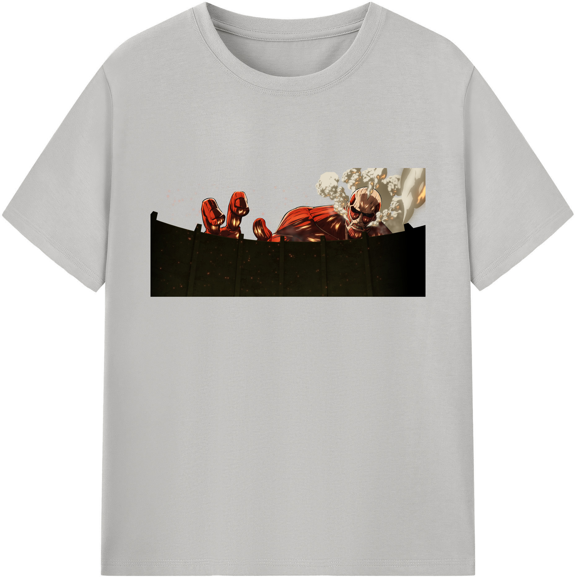 （画像用） 進撃の巨人 Attack on Titan 綿100％ メンズ半袖Tシャツ｜肌触りやわらか＆通気性