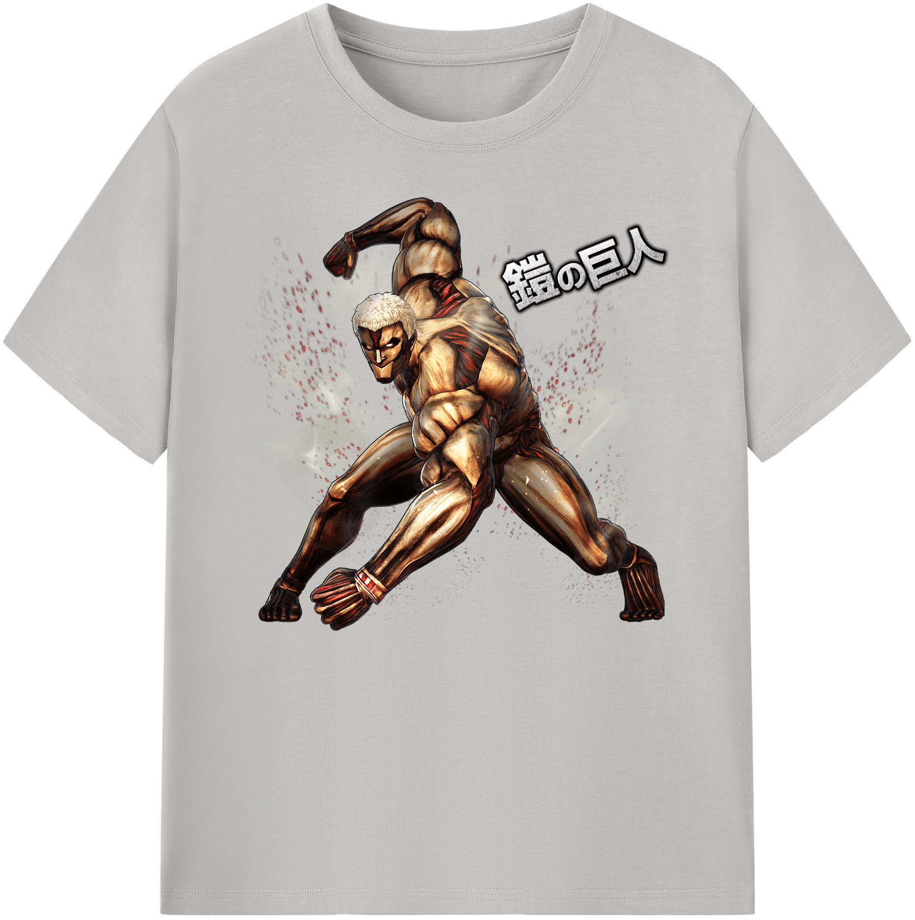 （画像用） 進撃の巨人 Attack on Titan 綿100％ メンズ半袖Tシャツ｜肌触りやわらか＆通気性