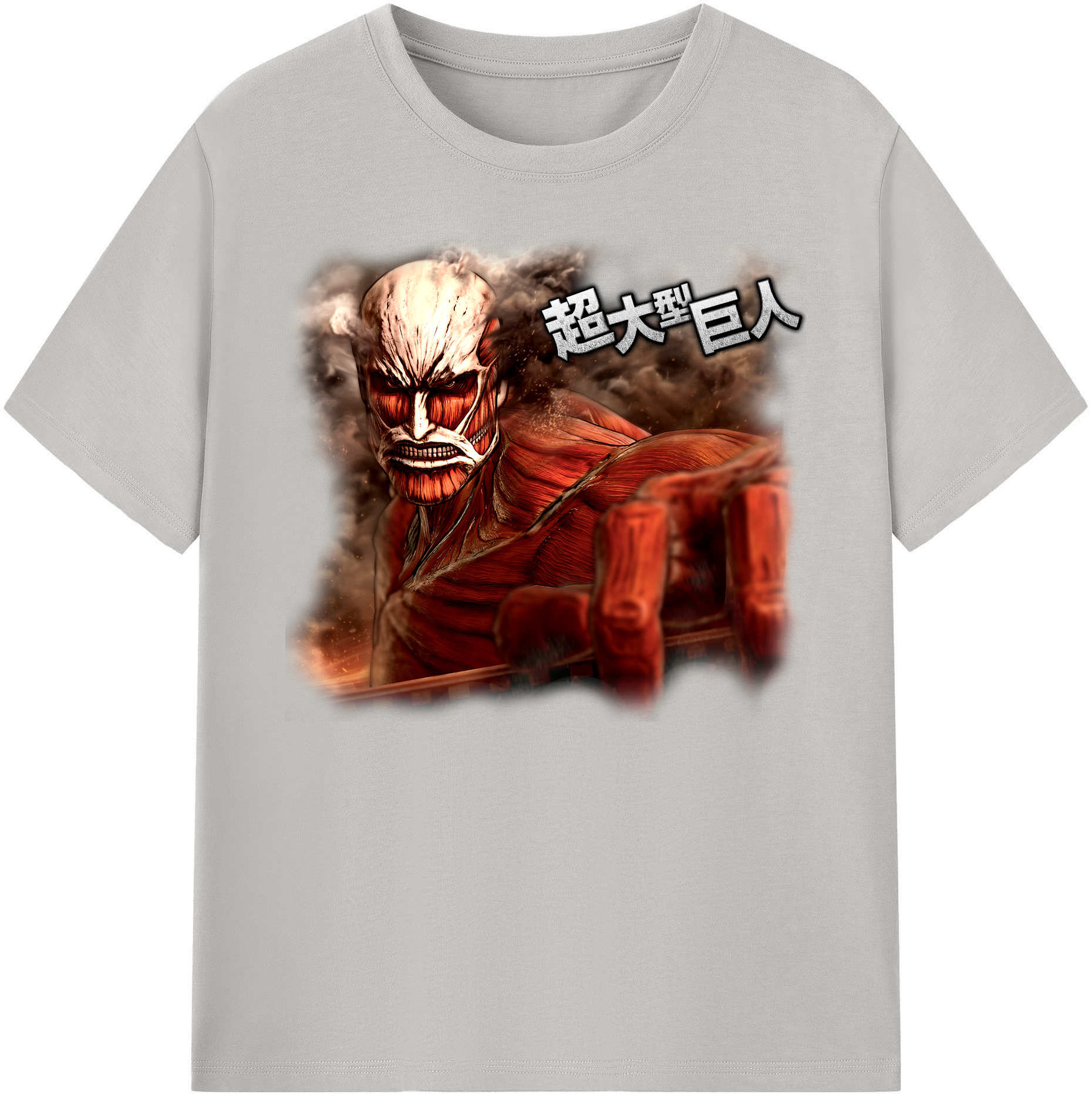 （画像用） 進撃の巨人 Attack on Titan 綿100％ メンズ半袖Tシャツ｜肌触りやわらか＆通気性