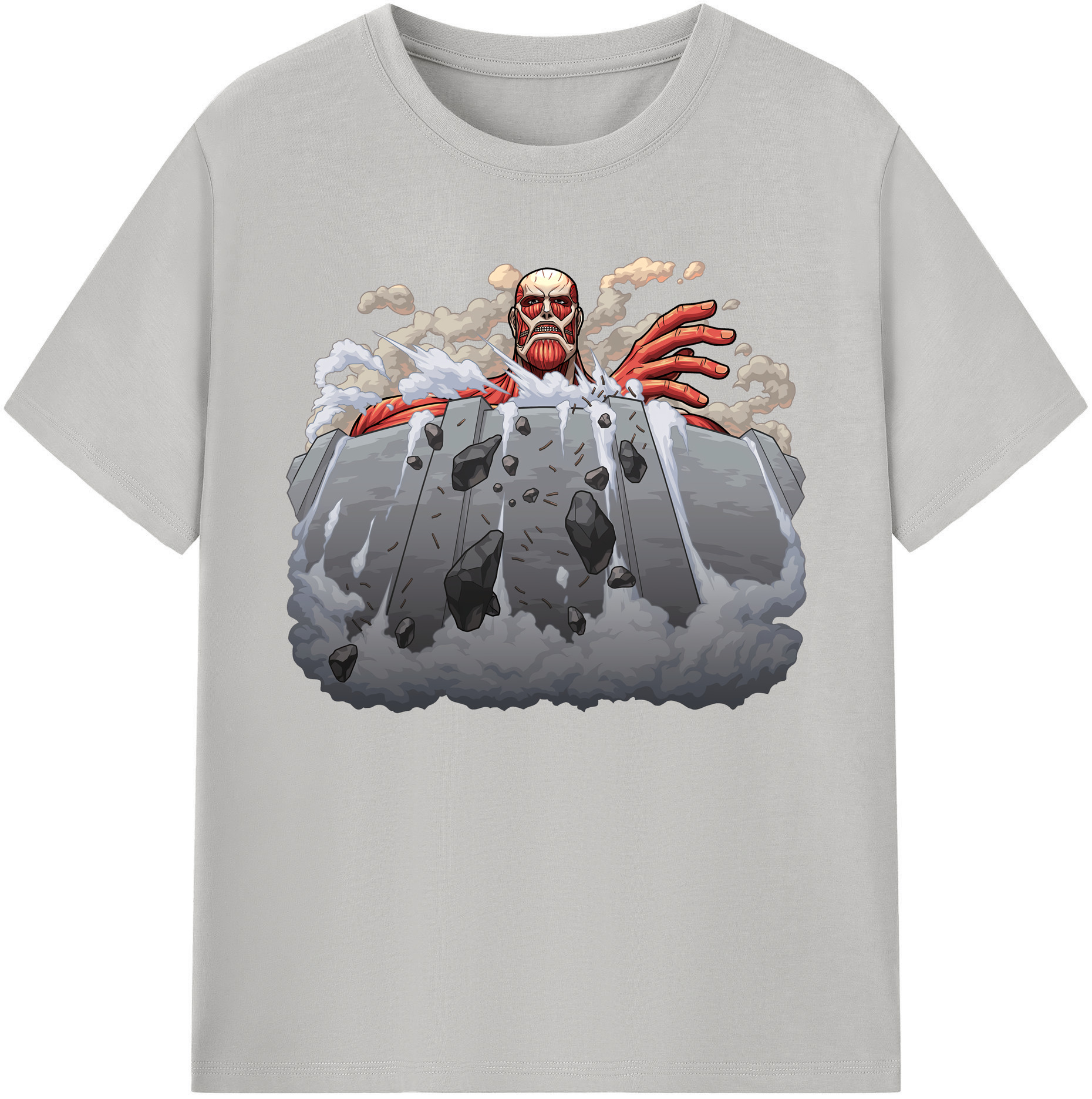 （画像用） 進撃の巨人 Attack on Titan 綿100％ メンズ半袖Tシャツ｜肌触りやわらか＆通気性
