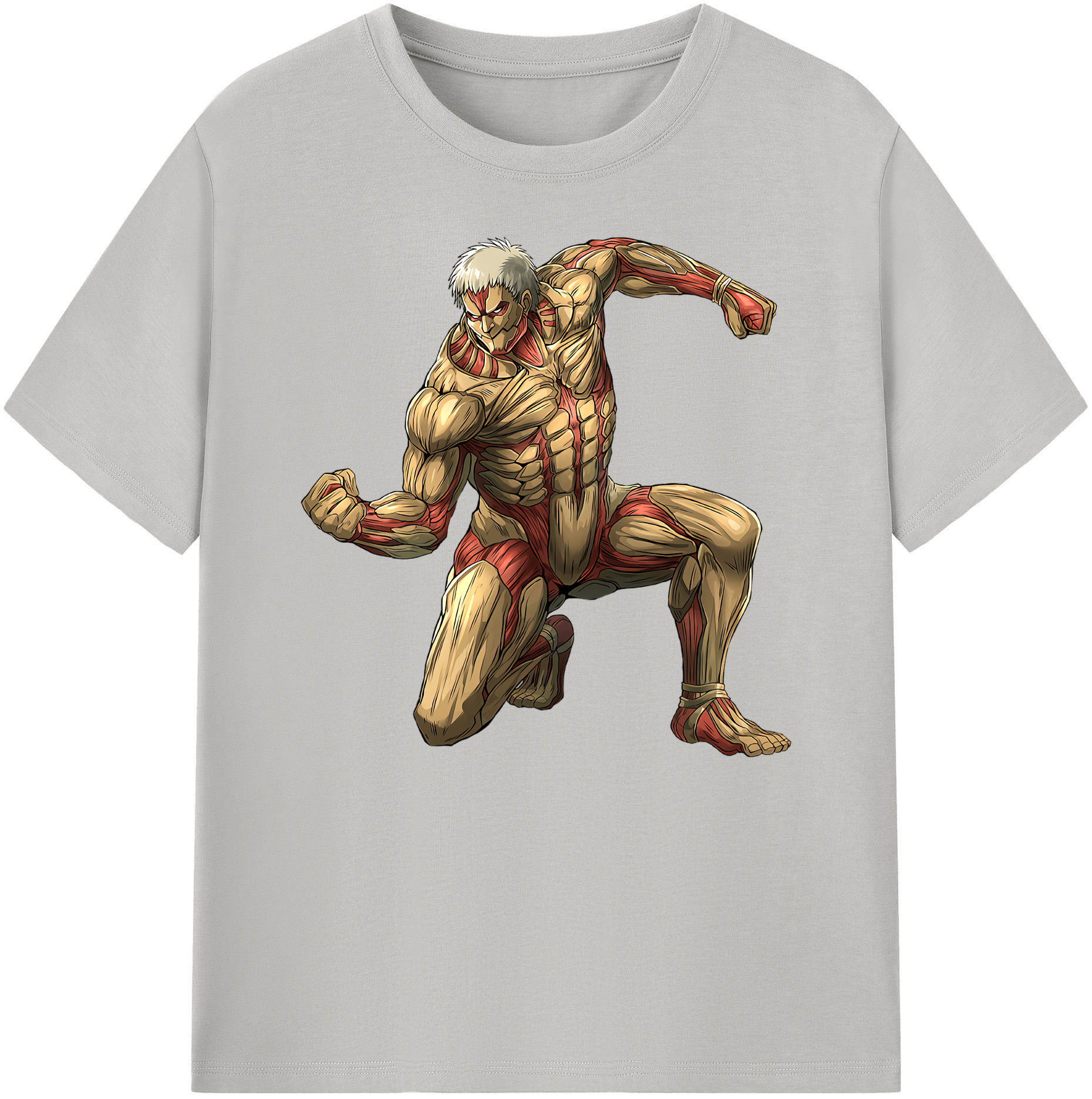 （画像用） 進撃の巨人 Attack on Titan 綿100％ メンズ半袖Tシャツ｜肌触りやわらか＆通気性