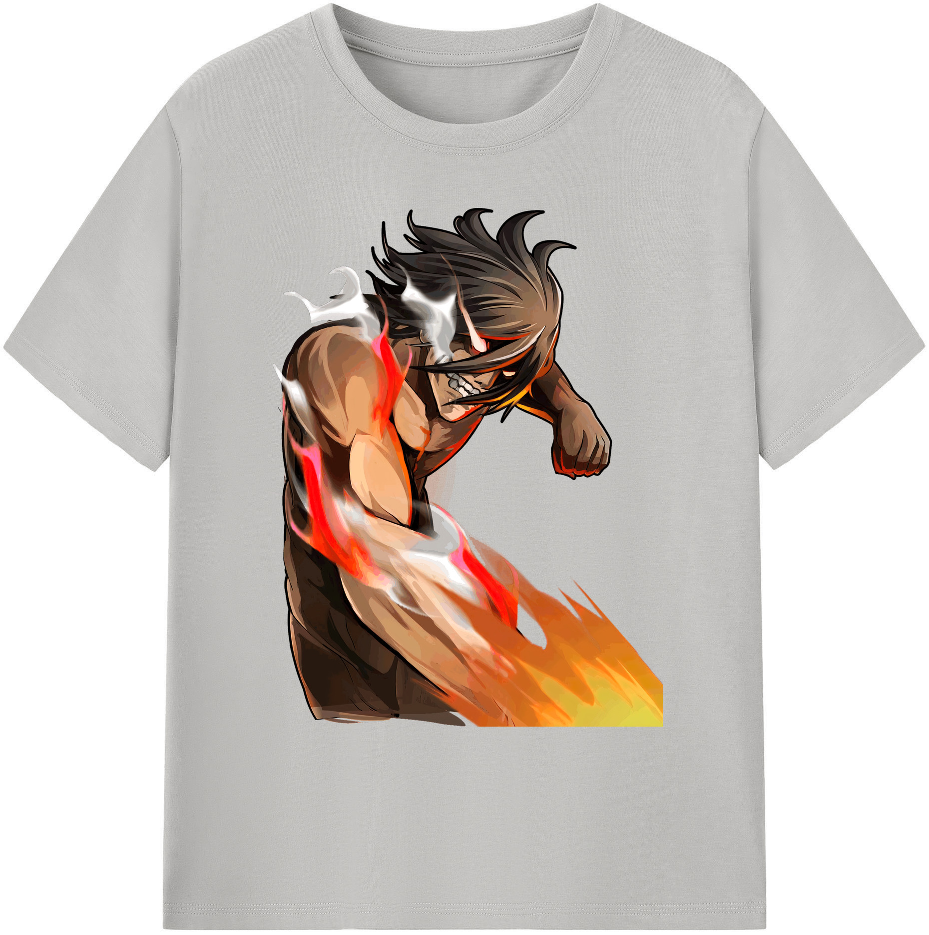 （画像用） 進撃の巨人 Attack on Titan 綿100％ メンズ半袖Tシャツ｜肌触りやわらか＆通気性