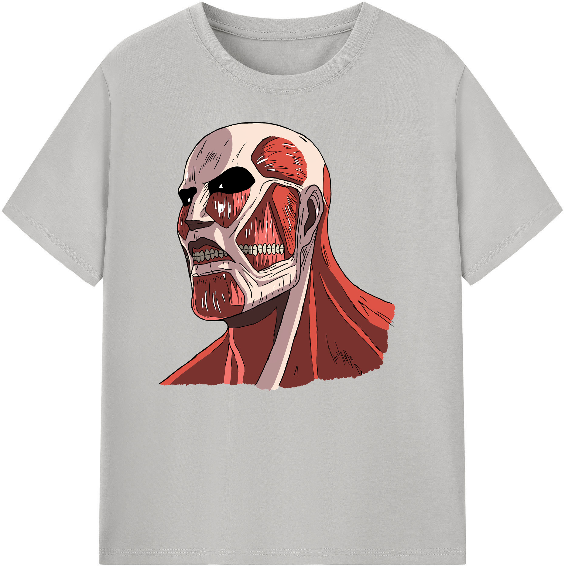 （画像用） 進撃の巨人 Attack on Titan 綿100％ メンズ半袖Tシャツ｜肌触りやわらか＆通気性