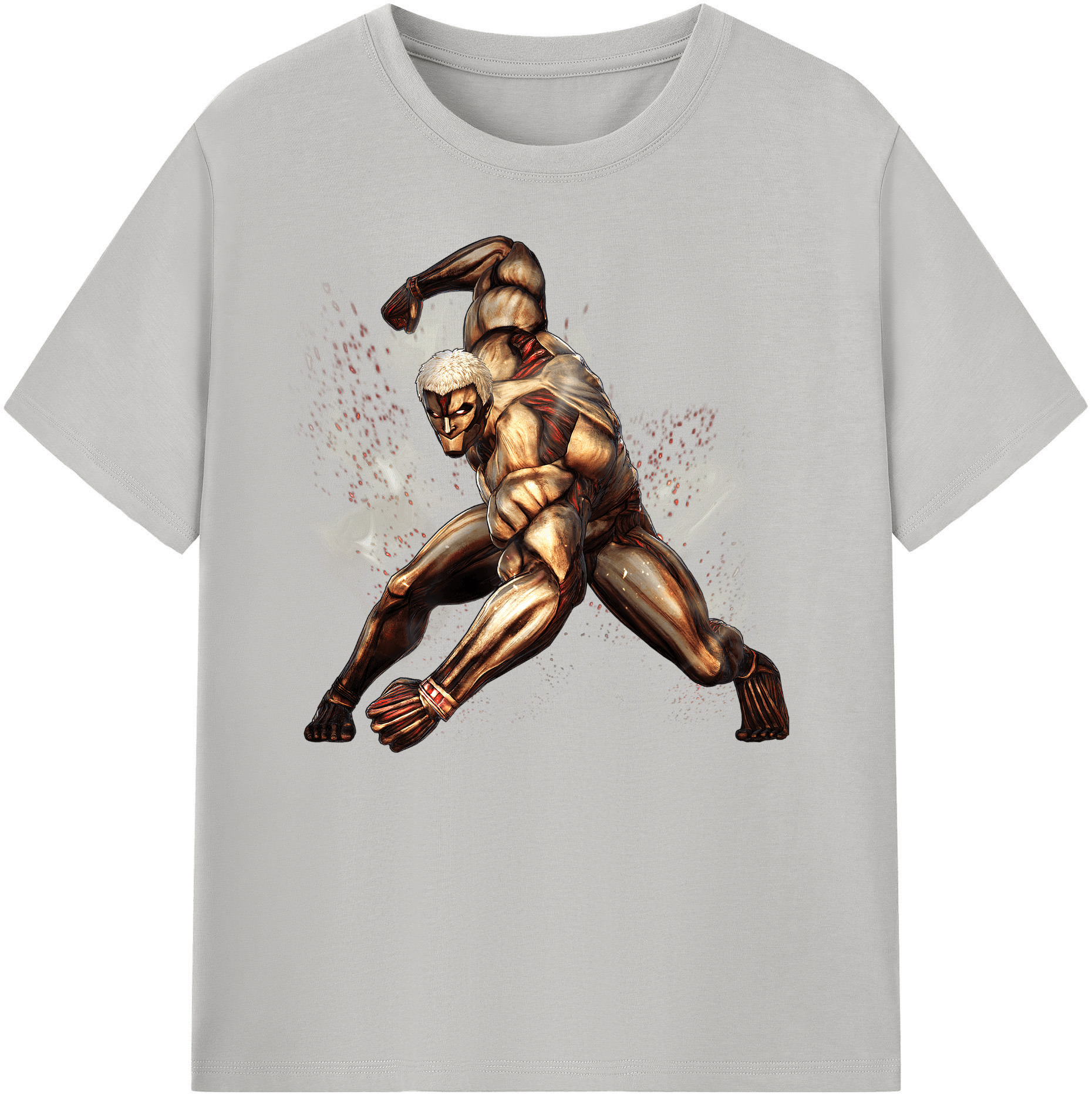 （画像用） 進撃の巨人 Attack on Titan 綿100％ メンズ半袖Tシャツ｜肌触りやわらか＆通気性