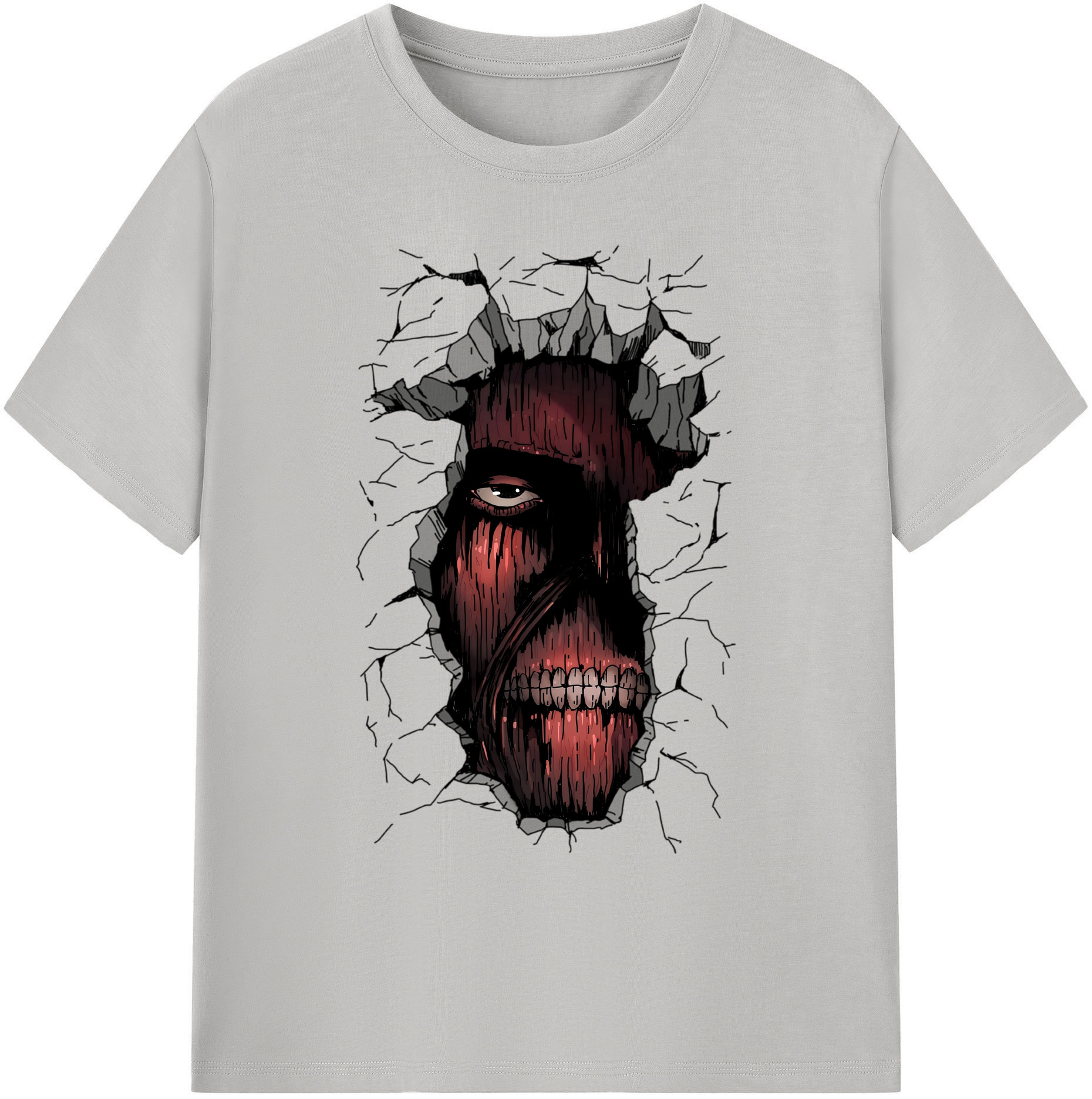 （画像用） 進撃の巨人 Attack on Titan 綿100％ メンズ半袖Tシャツ｜肌触りやわらか＆通気性