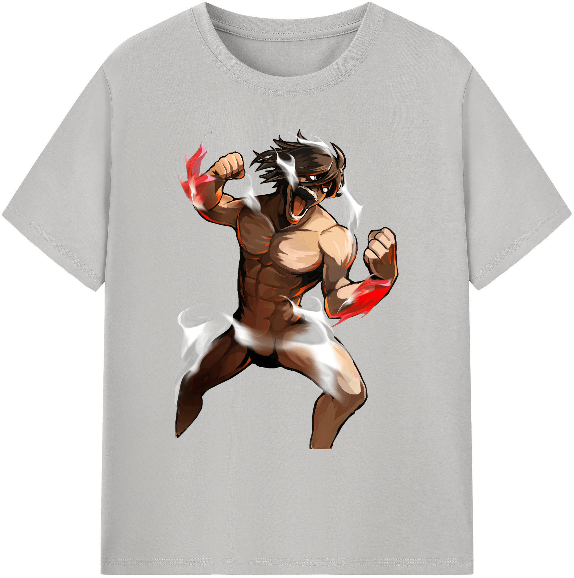（画像用） 進撃の巨人 Attack on Titan 綿100％ メンズ半袖Tシャツ｜肌触りやわらか＆通気性
