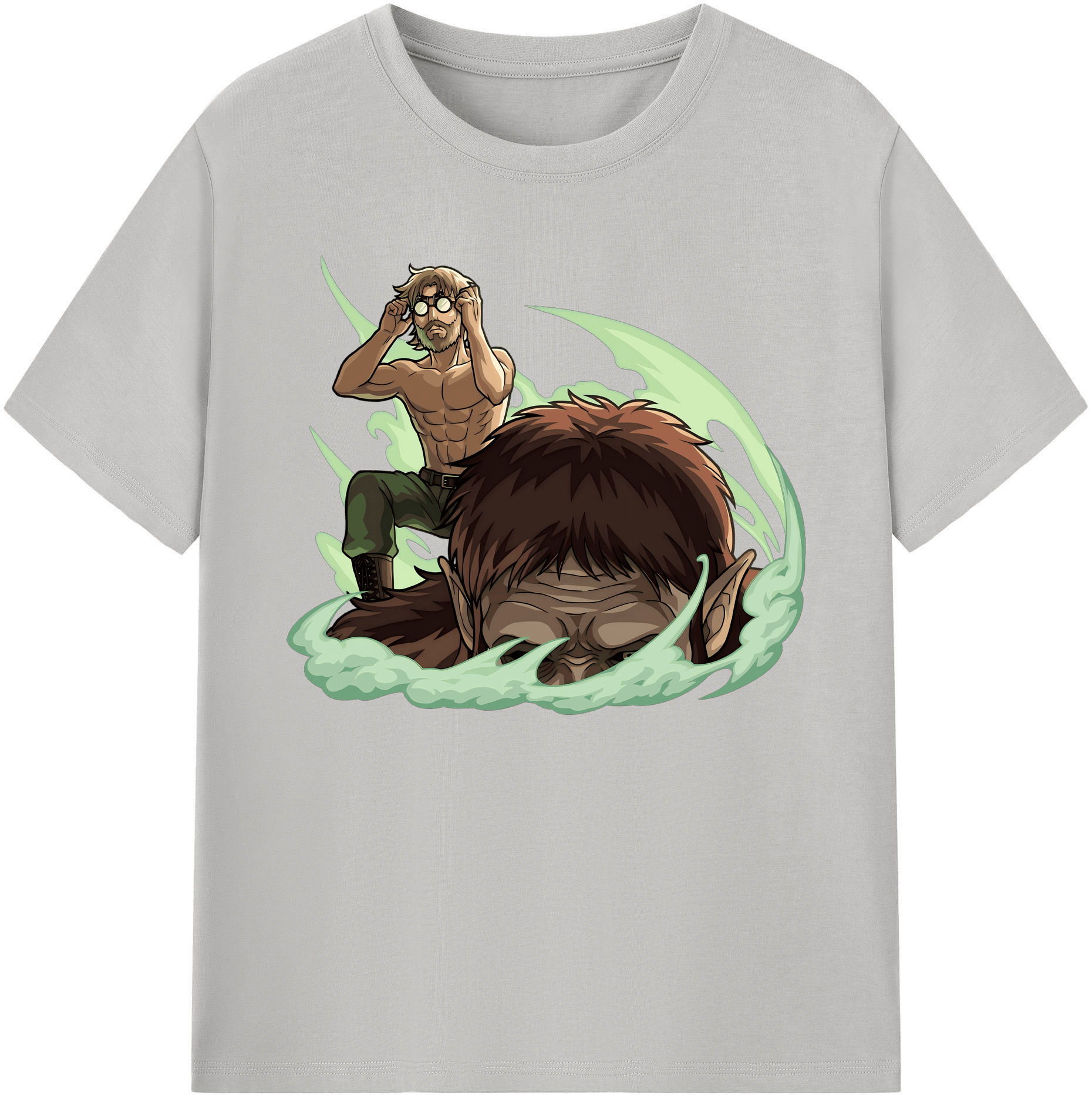 （画像用） 進撃の巨人 Attack on Titan 綿100％ メンズ半袖Tシャツ｜肌触りやわらか＆通気性