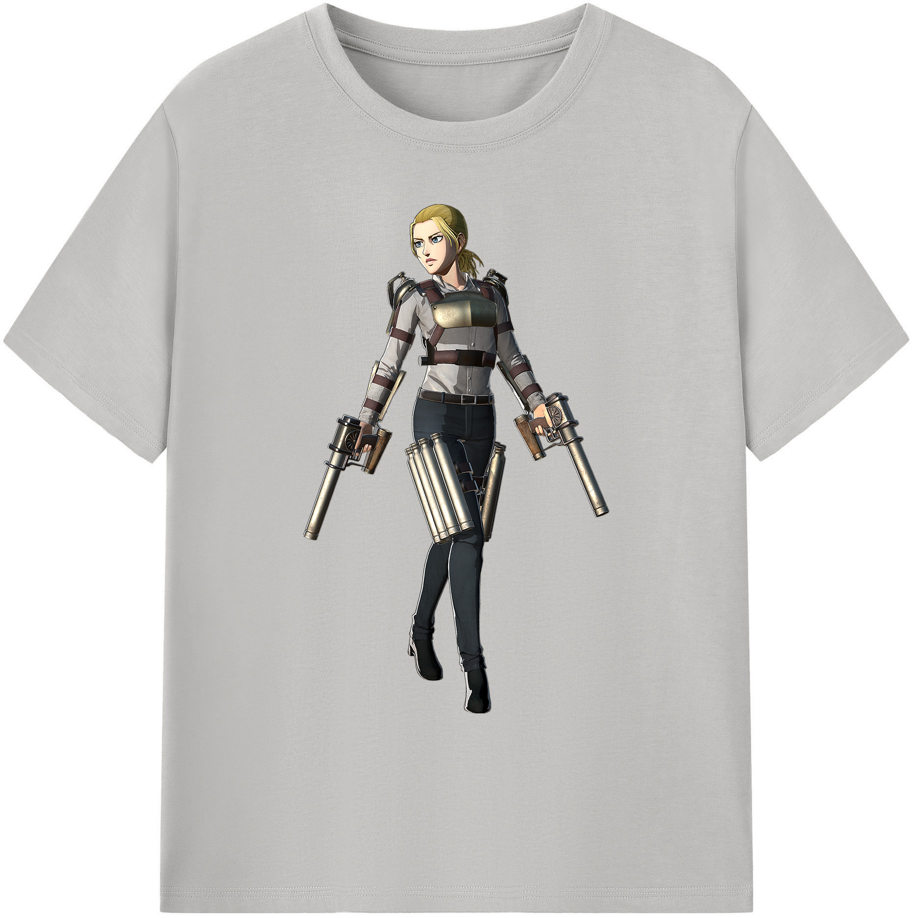 （画像用） 進撃の巨人 Attack on Titan 綿100％ メンズ半袖Tシャツ｜肌触りやわらか＆通気性