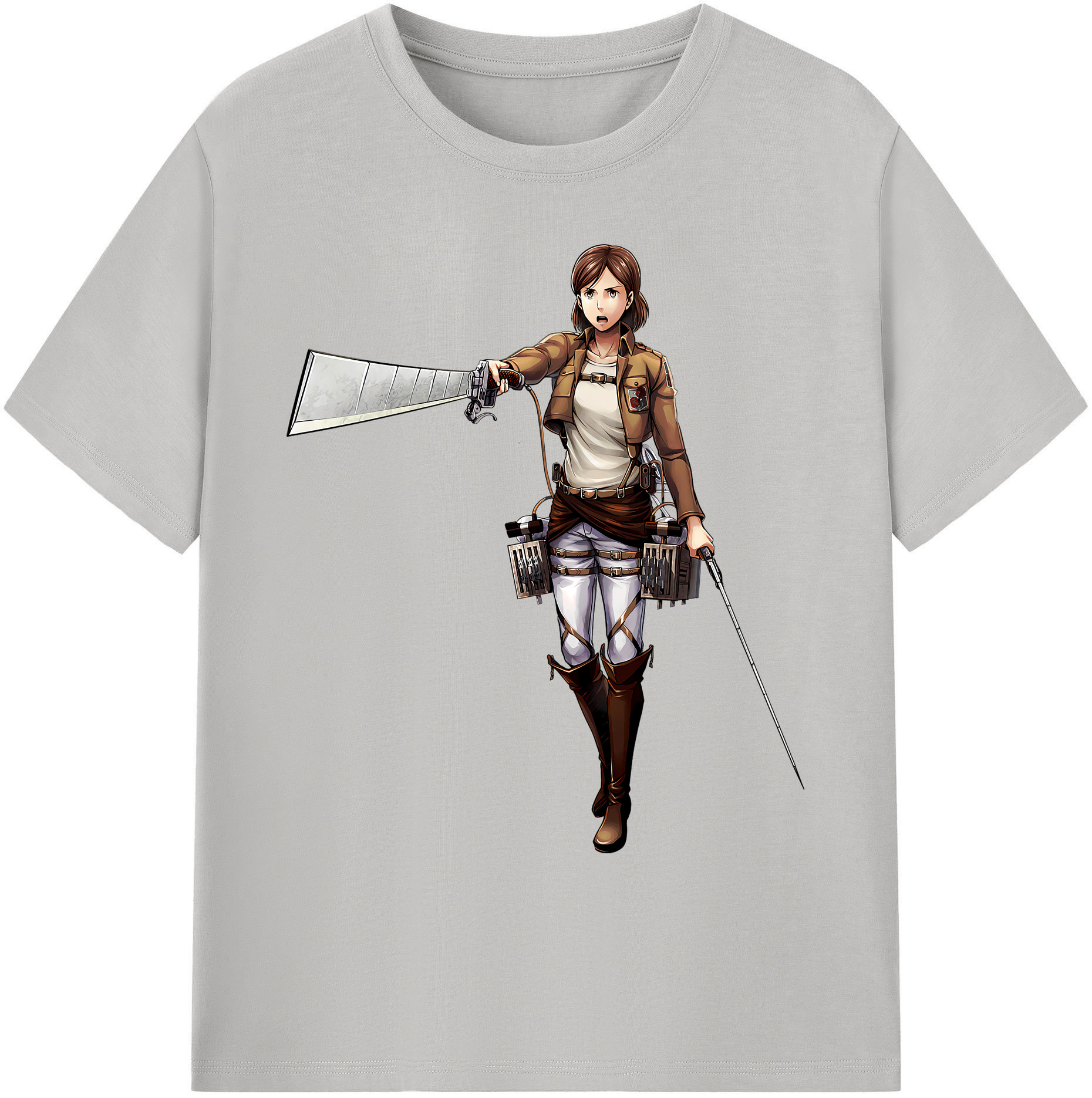（画像用） 進撃の巨人 Attack on Titan 綿100％ メンズ半袖Tシャツ｜肌触りやわらか＆通気性