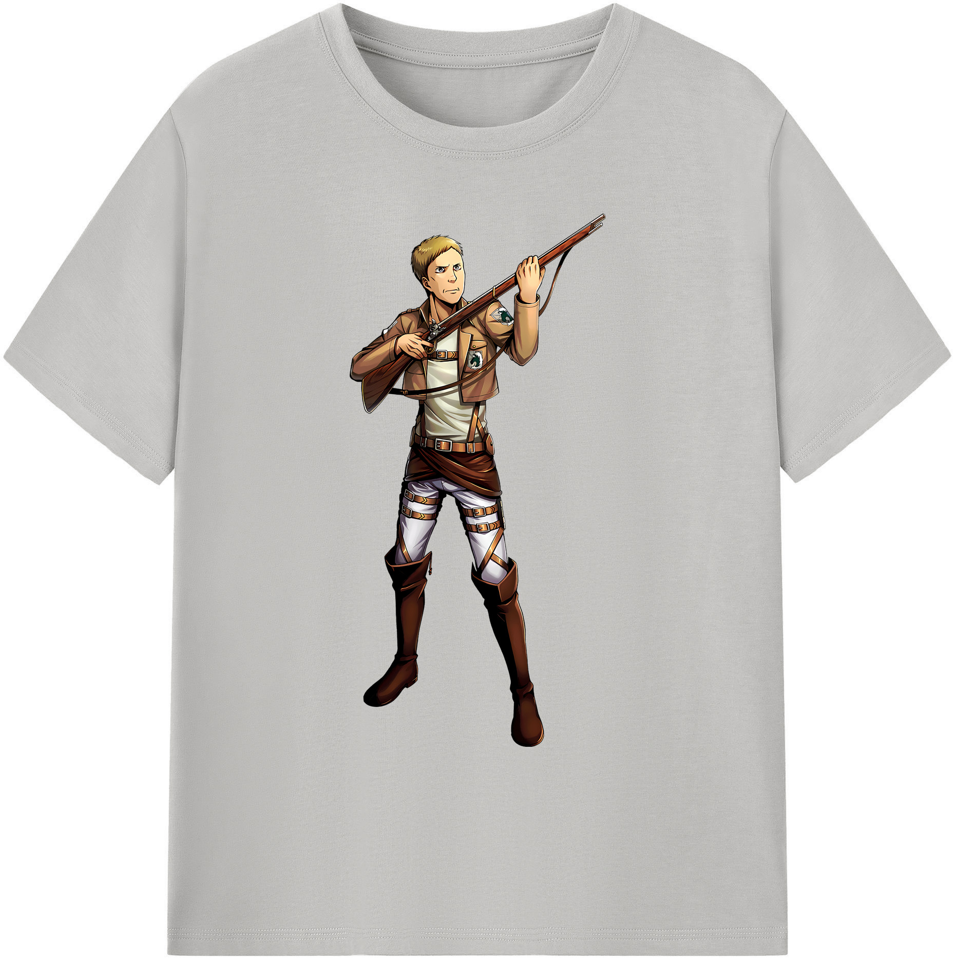 （画像用） 進撃の巨人 Attack on Titan 綿100％ メンズ半袖Tシャツ｜肌触りやわらか＆通気性