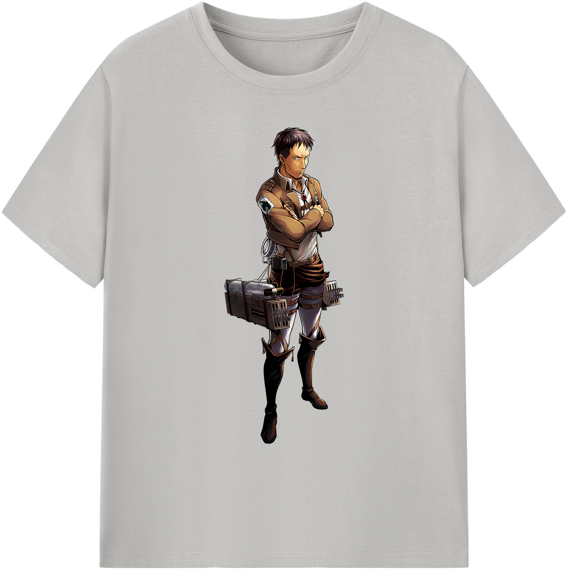 （画像用） 進撃の巨人 Attack on Titan 綿100％ メンズ半袖Tシャツ｜肌触りやわらか＆通気性