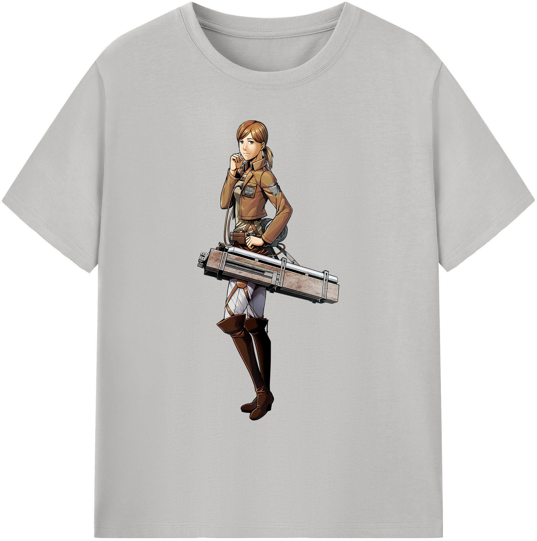 （画像用） 進撃の巨人 Attack on Titan 綿100％ メンズ半袖Tシャツ｜肌触りやわらか＆通気性