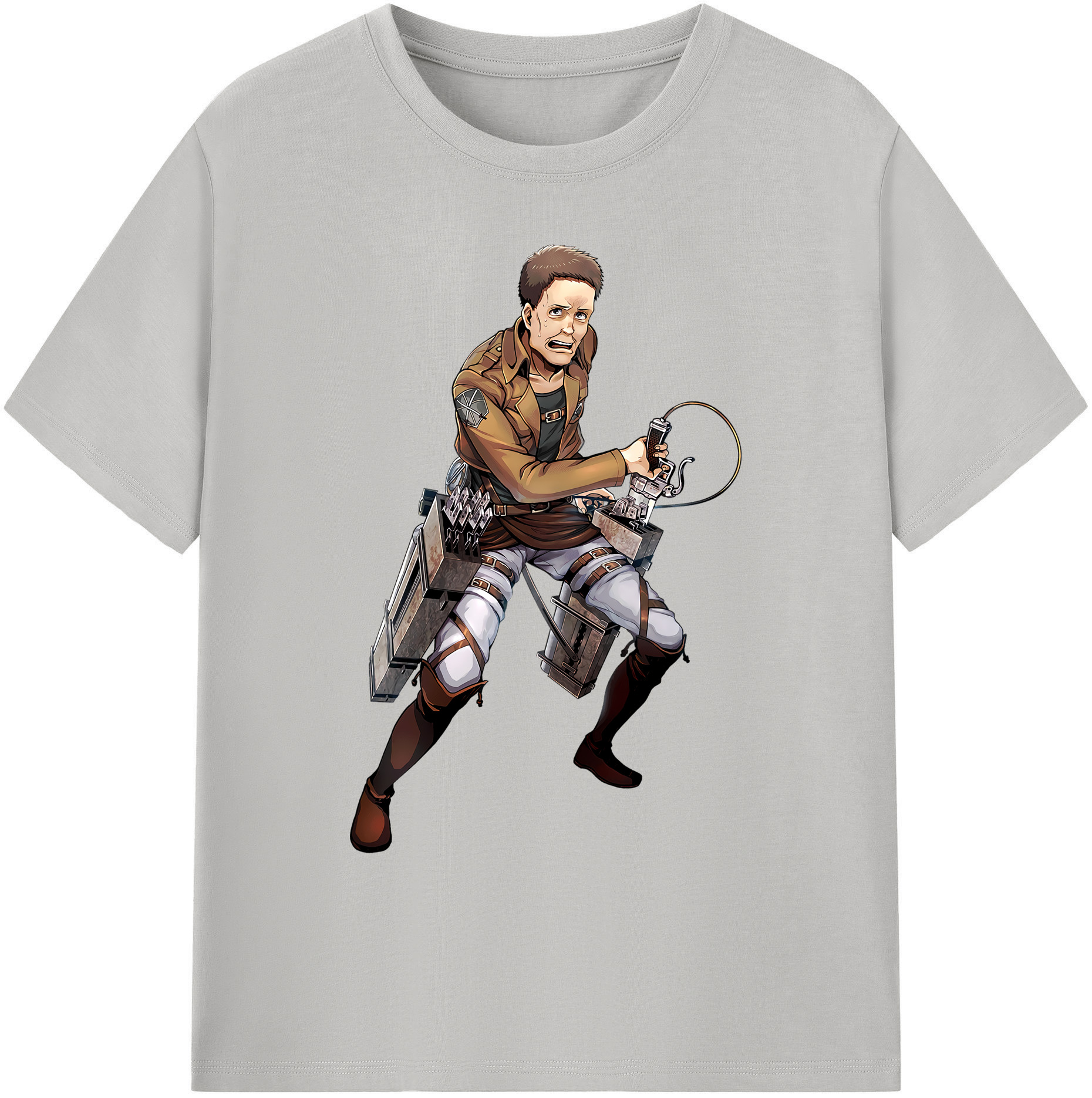 （画像用） 進撃の巨人 Attack on Titan 綿100％ メンズ半袖Tシャツ｜肌触りやわらか＆通気性