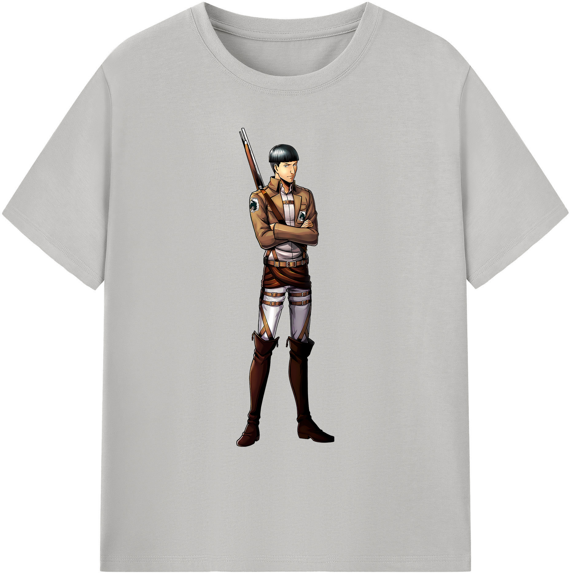 （画像用） 進撃の巨人 Attack on Titan 綿100％ メンズ半袖Tシャツ｜肌触りやわらか＆通気性