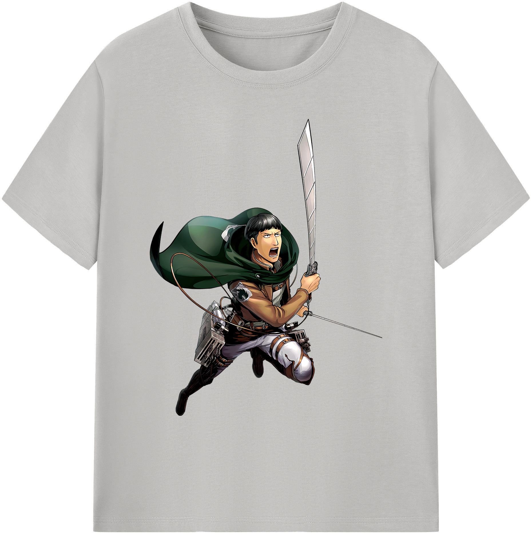 （画像用） 進撃の巨人 Attack on Titan 綿100％ メンズ半袖Tシャツ｜肌触りやわらか＆通気性