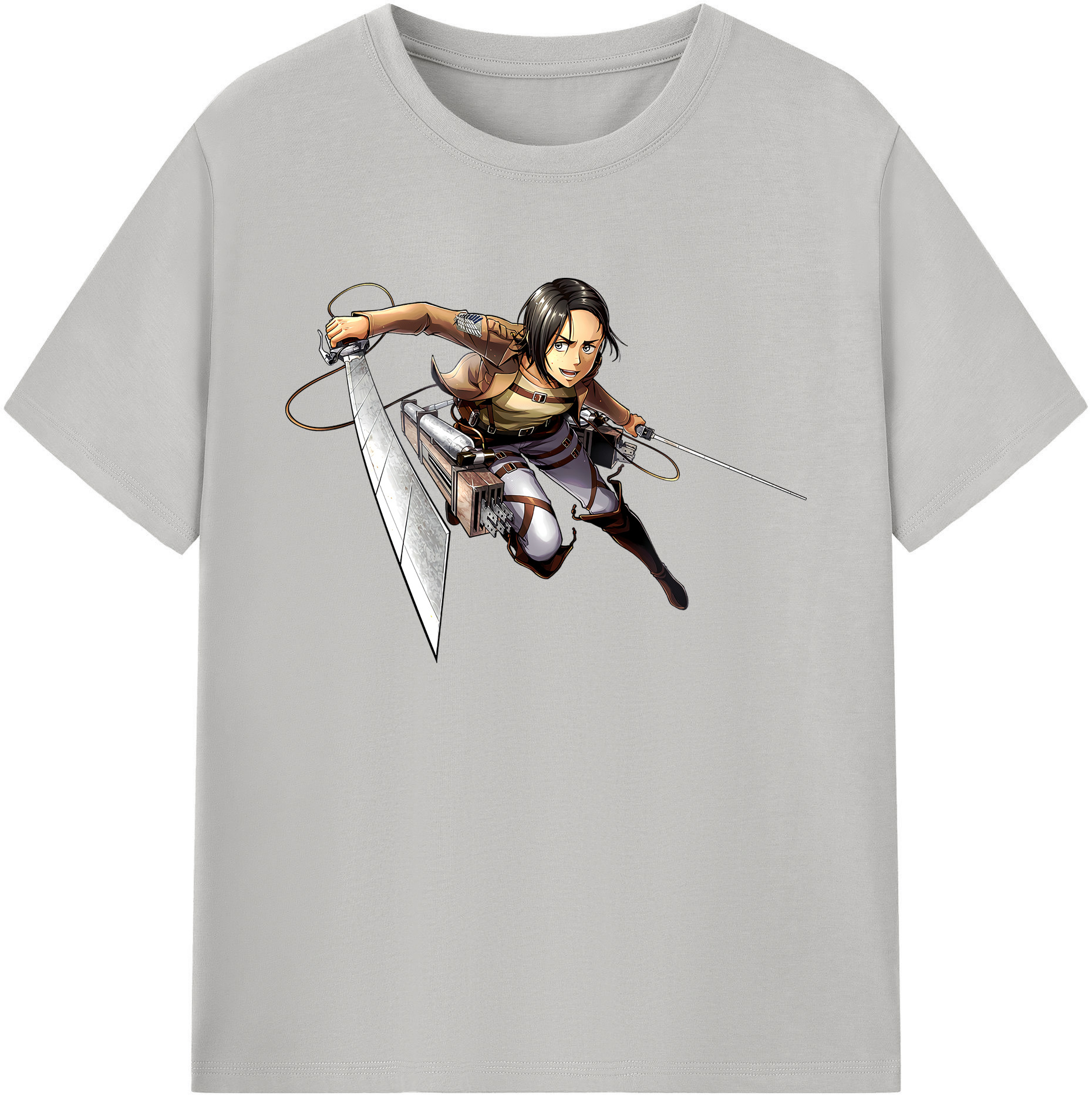 （画像用） 進撃の巨人 Attack on Titan 綿100％ メンズ半袖Tシャツ｜肌触りやわらか＆通気性