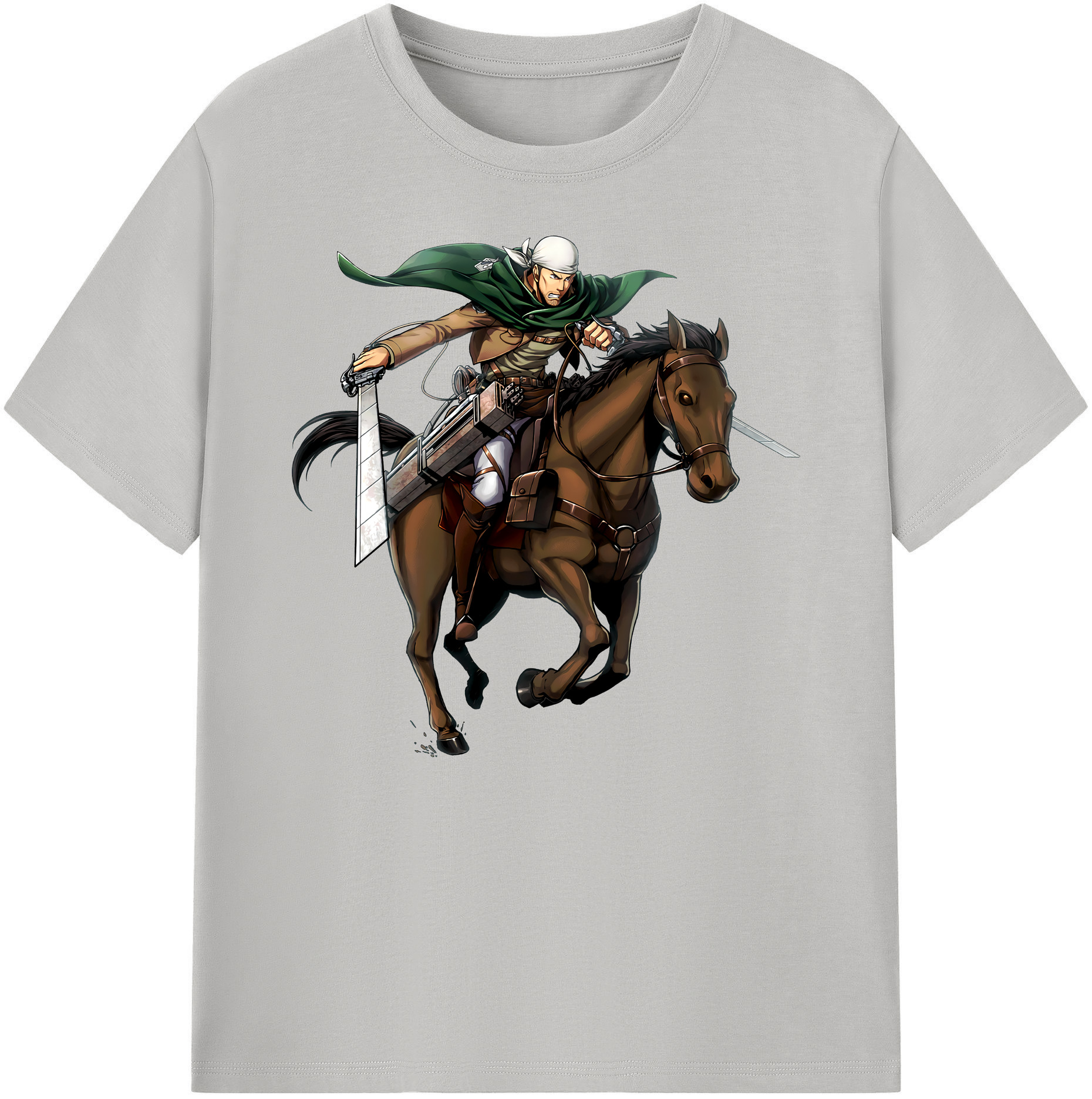 （画像用） 進撃の巨人 Attack on Titan 綿100％ メンズ半袖Tシャツ｜肌触りやわらか＆通気性