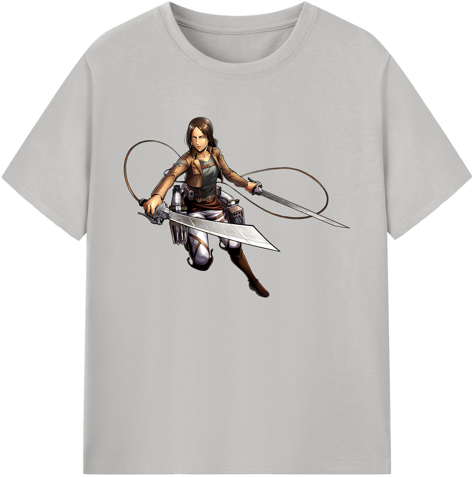 （画像用） 進撃の巨人 Attack on Titan 綿100％ メンズ半袖Tシャツ｜肌触りやわらか＆通気性