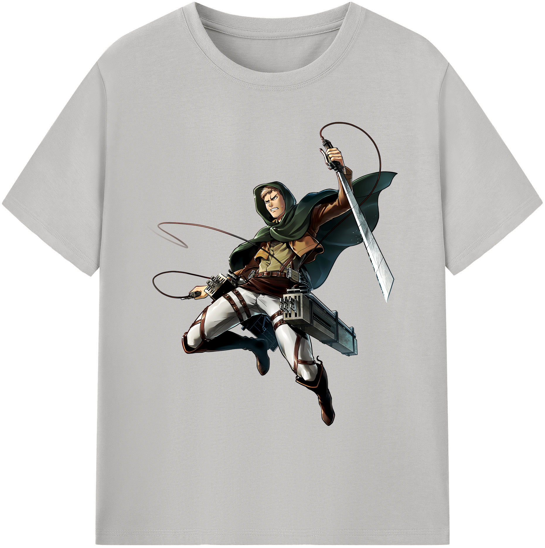 （画像用） 進撃の巨人 Attack on Titan 綿100％ メンズ半袖Tシャツ｜肌触りやわらか＆通気性