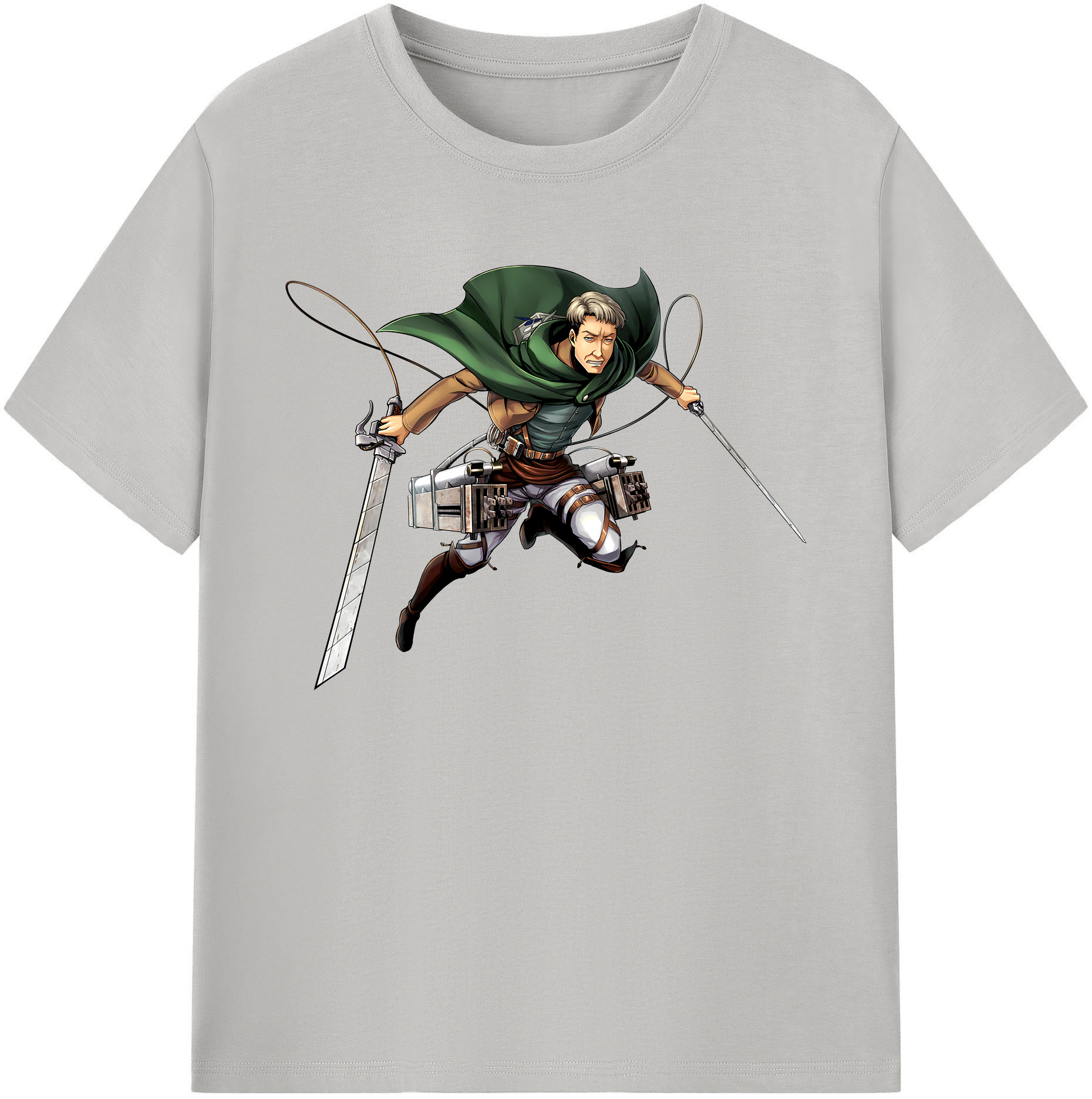 （画像用） 進撃の巨人 Attack on Titan 綿100％ メンズ半袖Tシャツ｜肌触りやわらか＆通気性