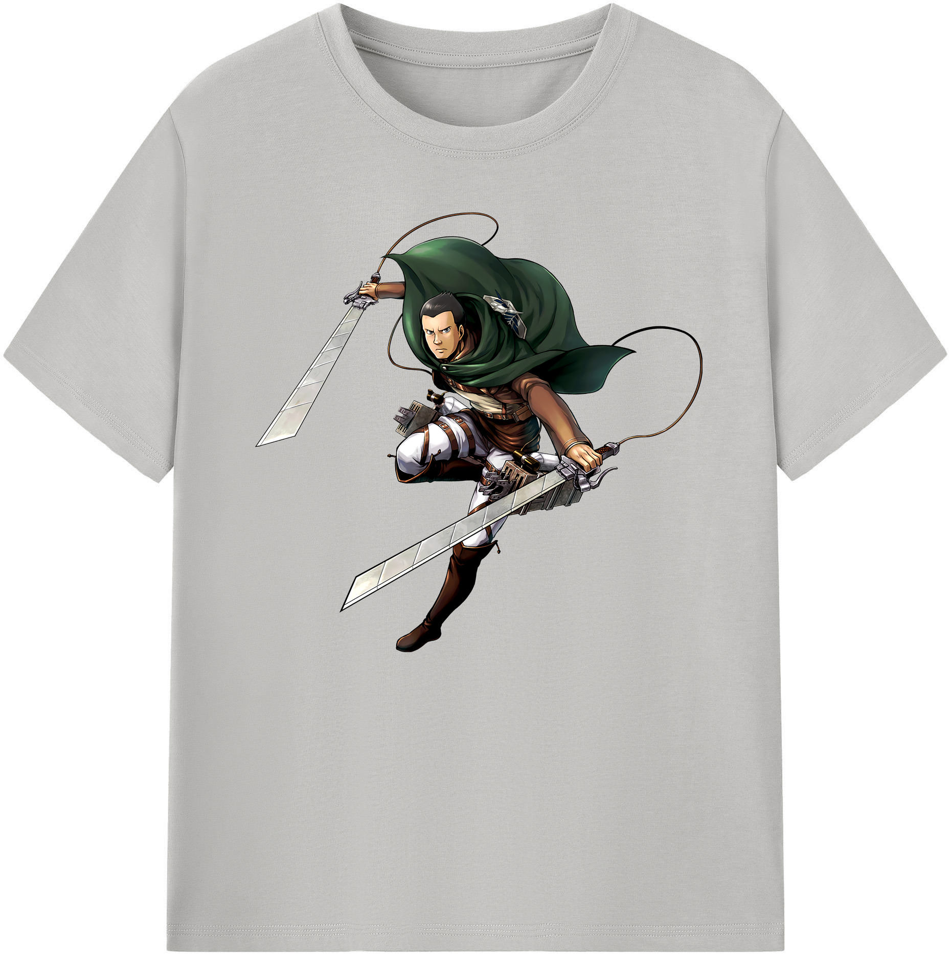 （画像用） 進撃の巨人 Attack on Titan 綿100％ メンズ半袖Tシャツ｜肌触りやわらか＆通気性
