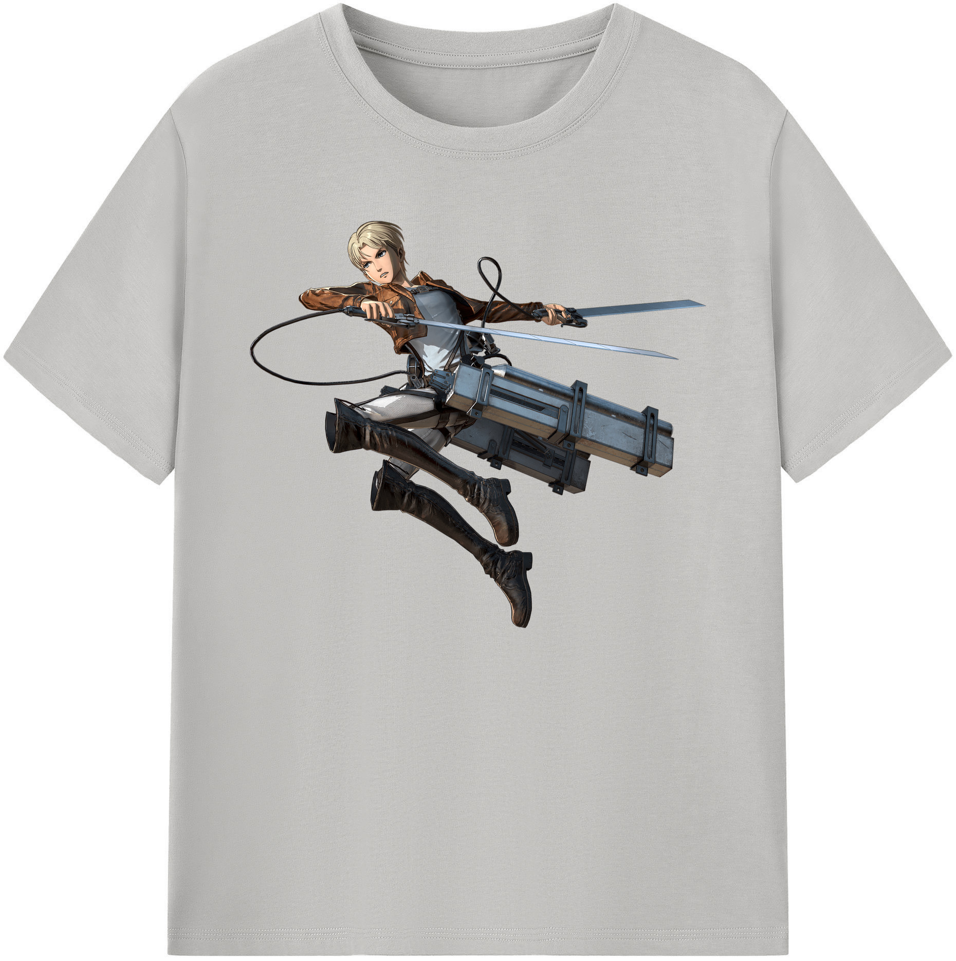 （画像用） 進撃の巨人 Attack on Titan 綿100％ メンズ半袖Tシャツ｜肌触りやわらか＆通気性