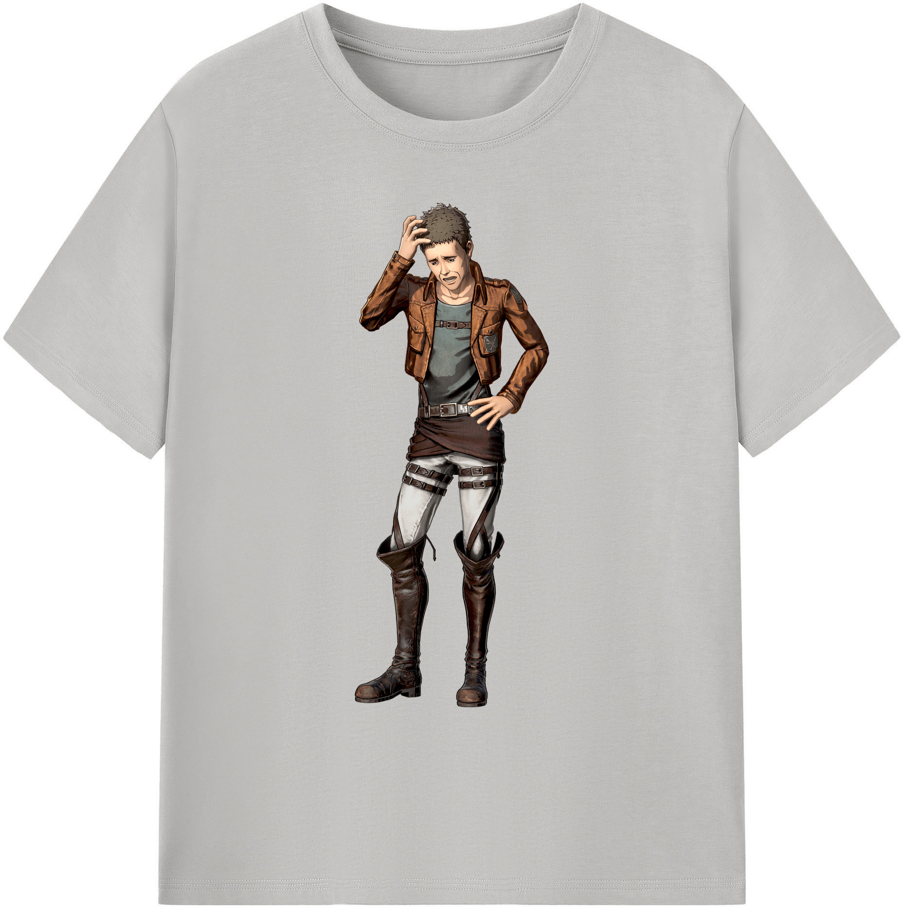 （画像用） 進撃の巨人 Attack on Titan 綿100％ メンズ半袖Tシャツ｜肌触りやわらか＆通気性