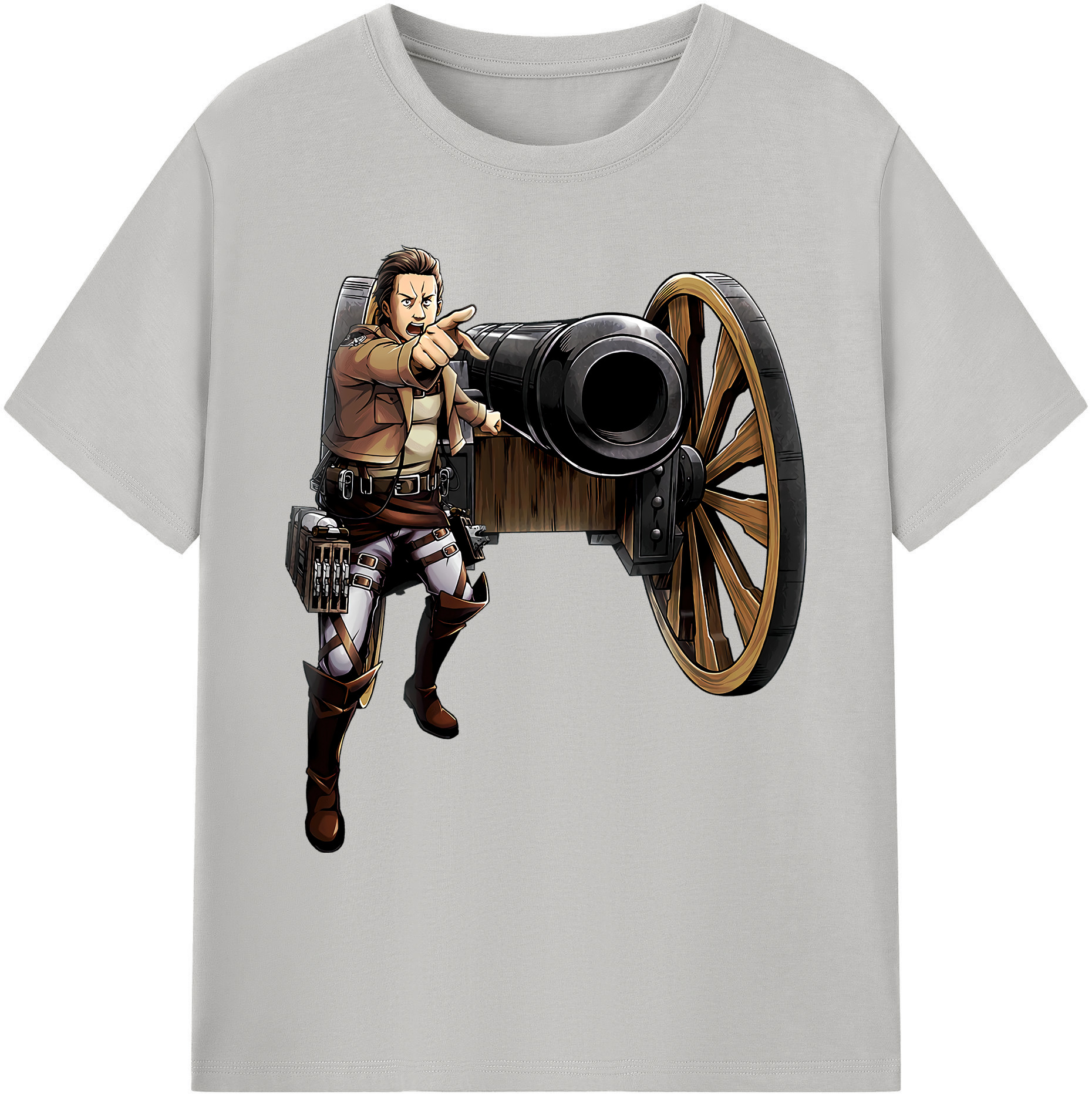 （画像用） 進撃の巨人 Attack on Titan 綿100％ メンズ半袖Tシャツ｜肌触りやわらか＆通気性