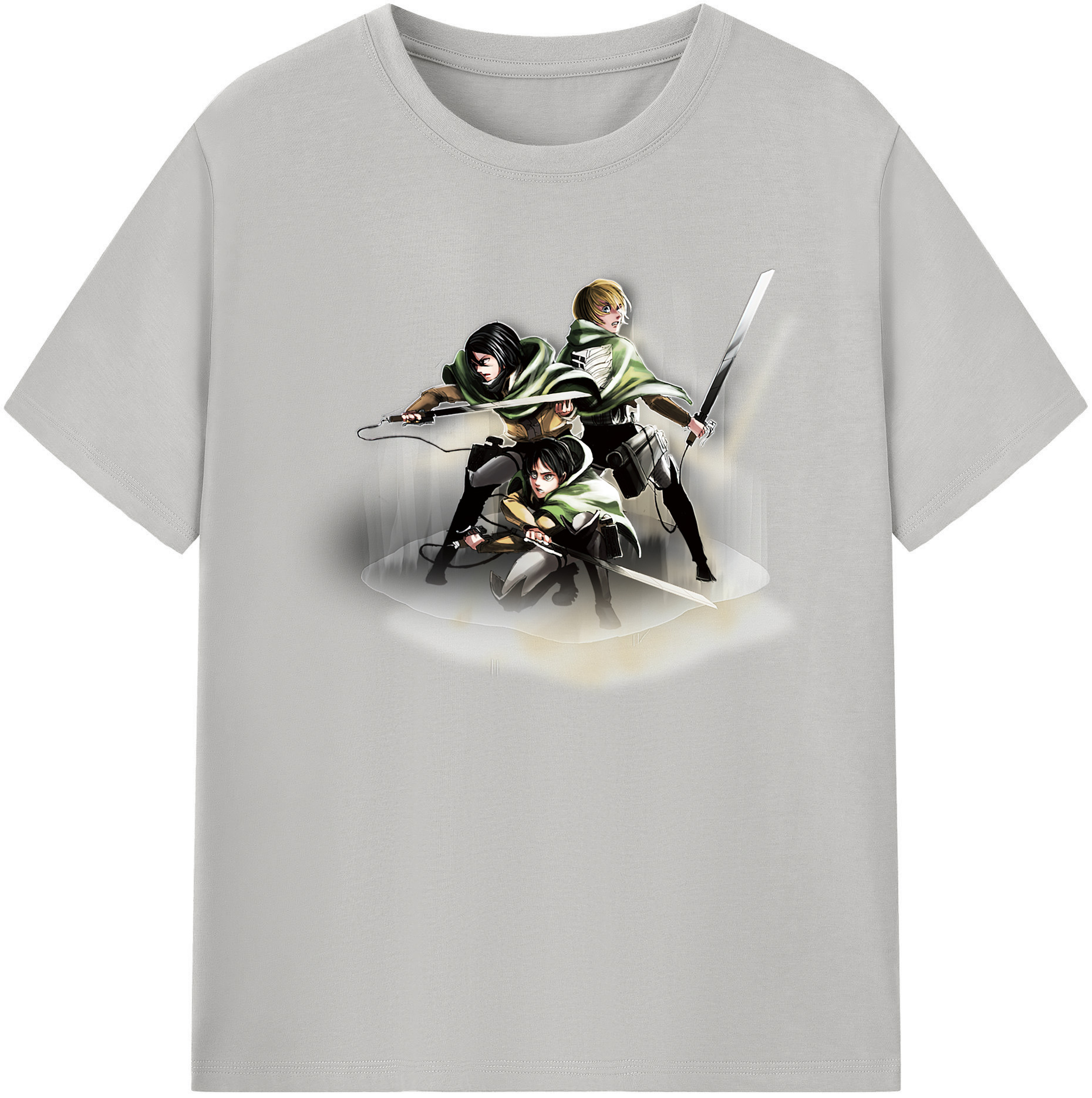 （画像用） 進撃の巨人 Attack on Titan 綿100％ メンズ半袖Tシャツ｜肌触りやわらか＆通気性