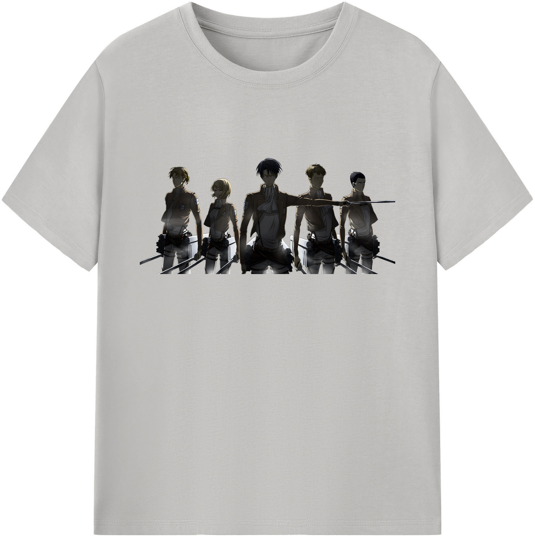 （画像用） 進撃の巨人 Attack on Titan 綿100％ メンズ半袖Tシャツ｜肌触りやわらか＆通気性