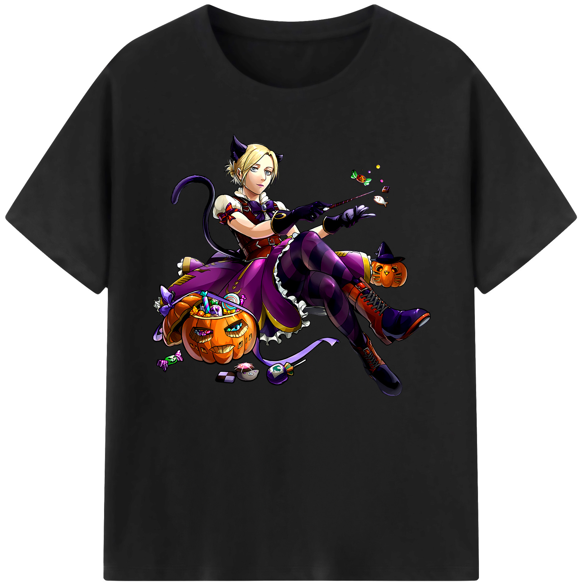 （画像用） 進撃の巨人 アニ・レオンハート Attack on Titan Annie Leonhart 綿100％ メンズ半袖Tシャツ｜肌触りやわらか＆通気性