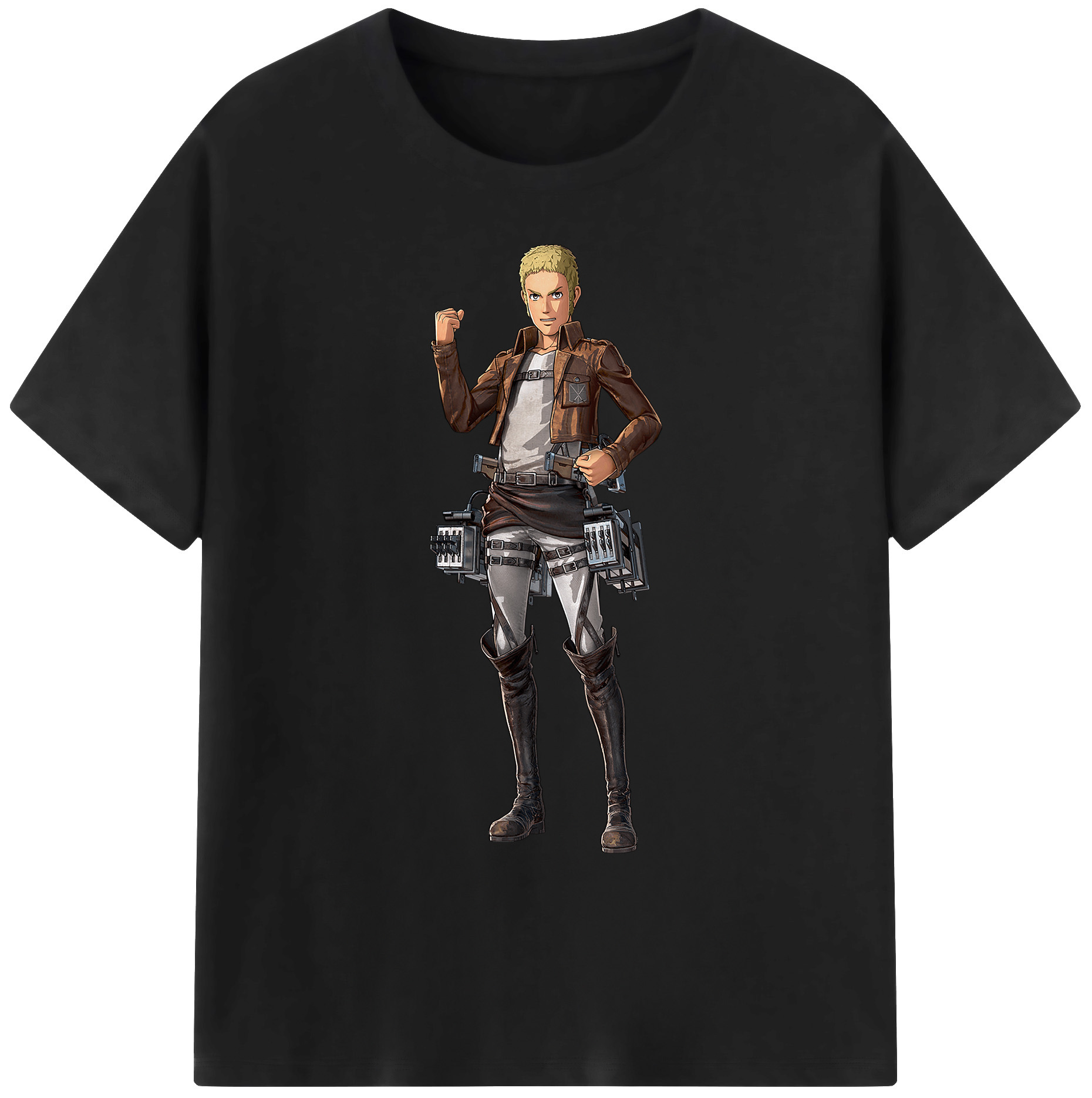 （画像用） 進撃の巨人 ライナー・ブラウン Attack on Titan Reiner Braun 綿100％ メンズ半袖Tシャツ｜肌触りやわらか＆通気性