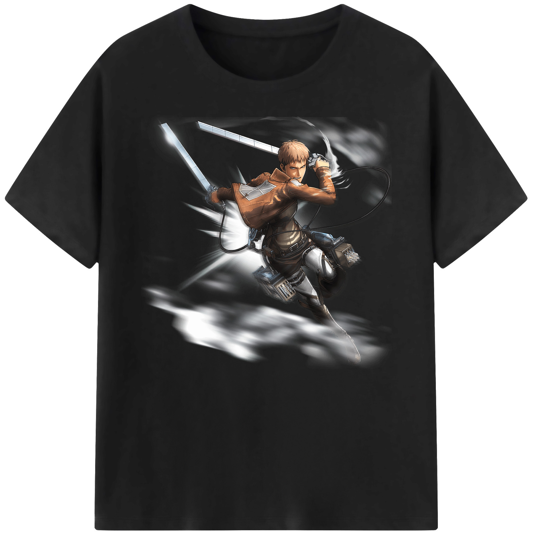 （画像用） 進撃の巨人 ジャン・キルシュタイン Attack on Titan Jean Kirstein 綿100％ メンズ半袖Tシャツ｜肌触りやわらか＆通気性