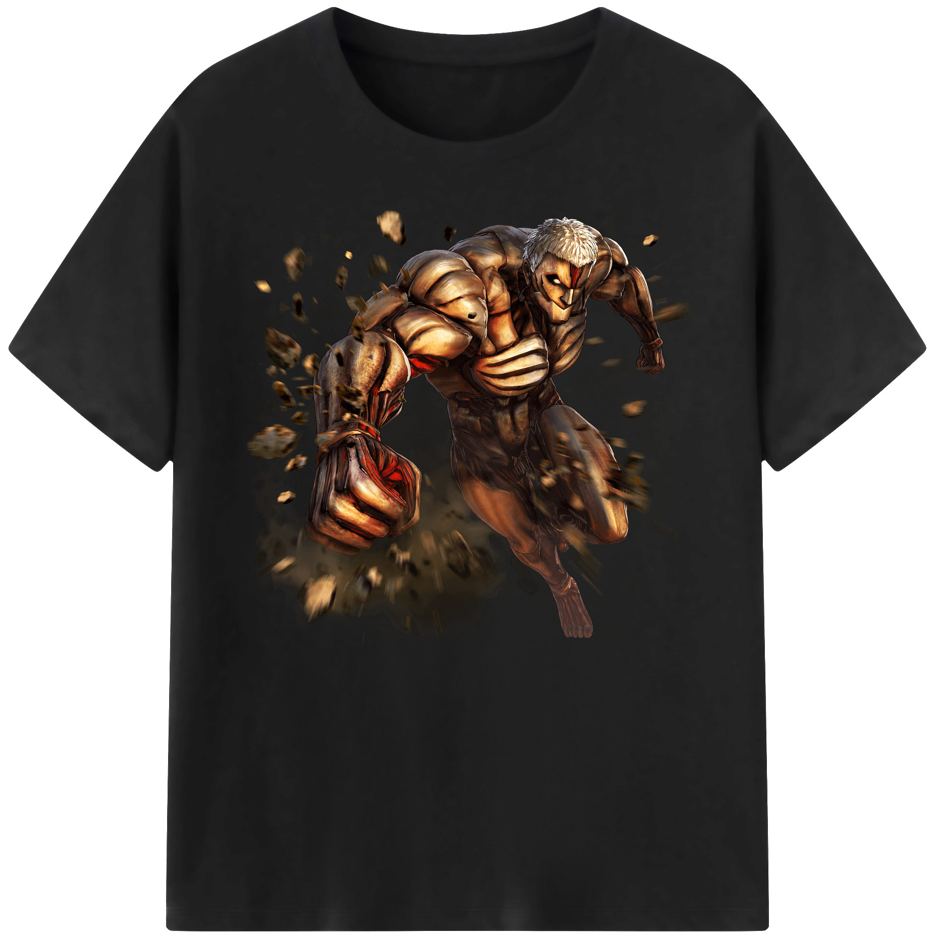 （画像用） 進撃の巨人 Attack on Titan 綿100％ メンズ半袖Tシャツ｜肌触りやわらか＆通気性