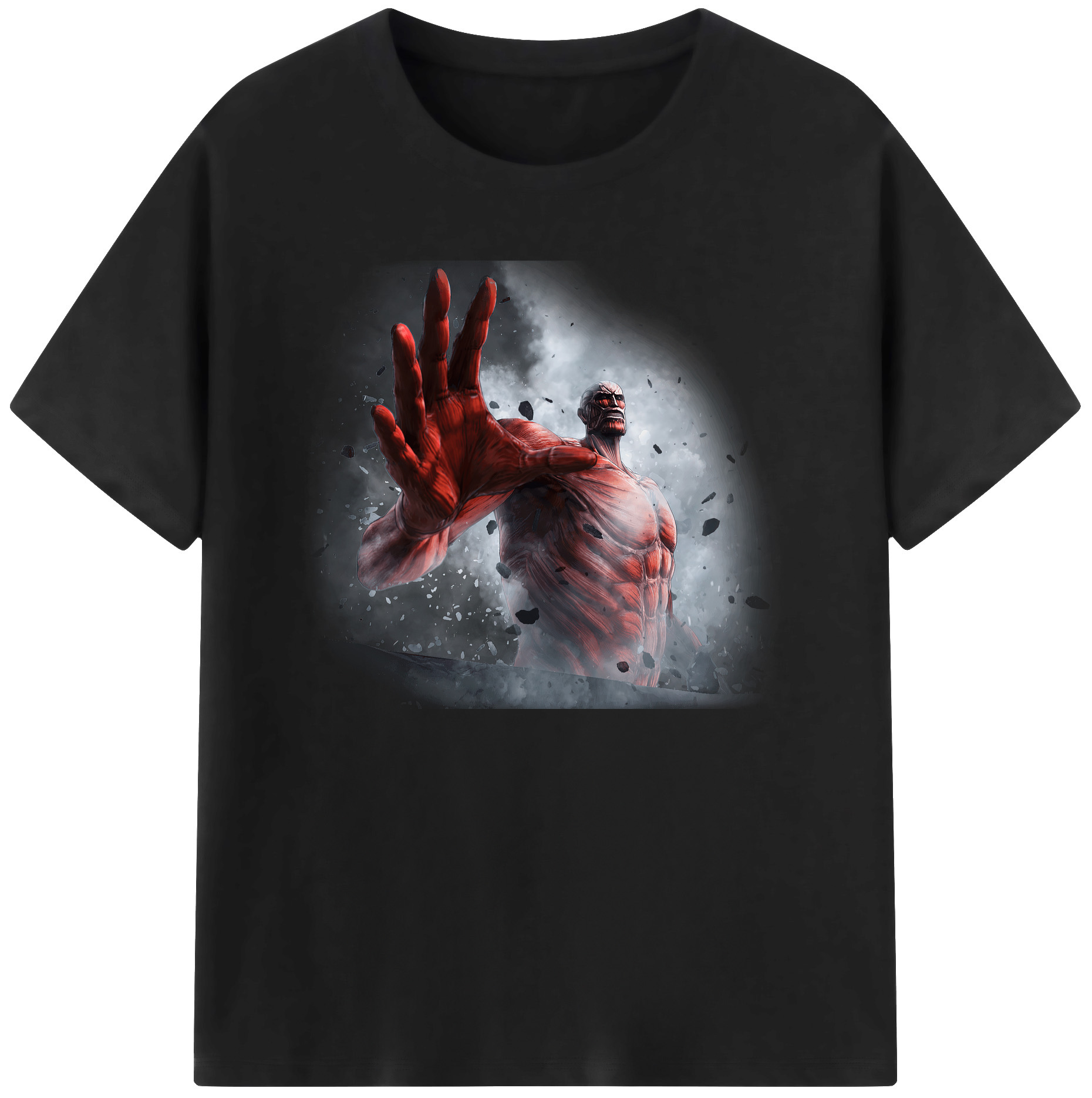 （画像用） 進撃の巨人 Attack on Titan 綿100％ メンズ半袖Tシャツ｜肌触りやわらか＆通気性