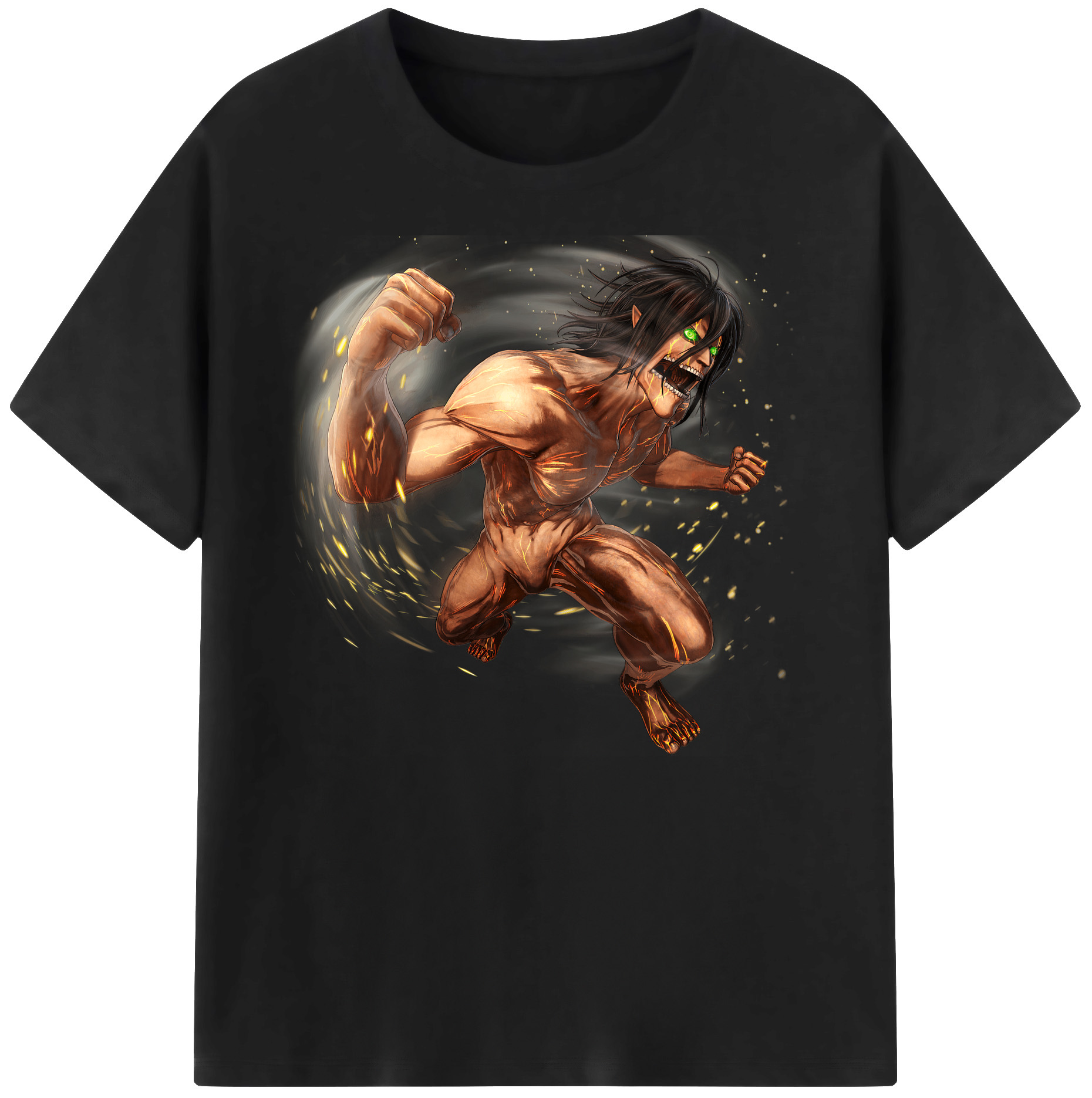 （画像用） 進撃の巨人 Attack on Titan 綿100％ メンズ半袖Tシャツ｜肌触りやわらか＆通気性