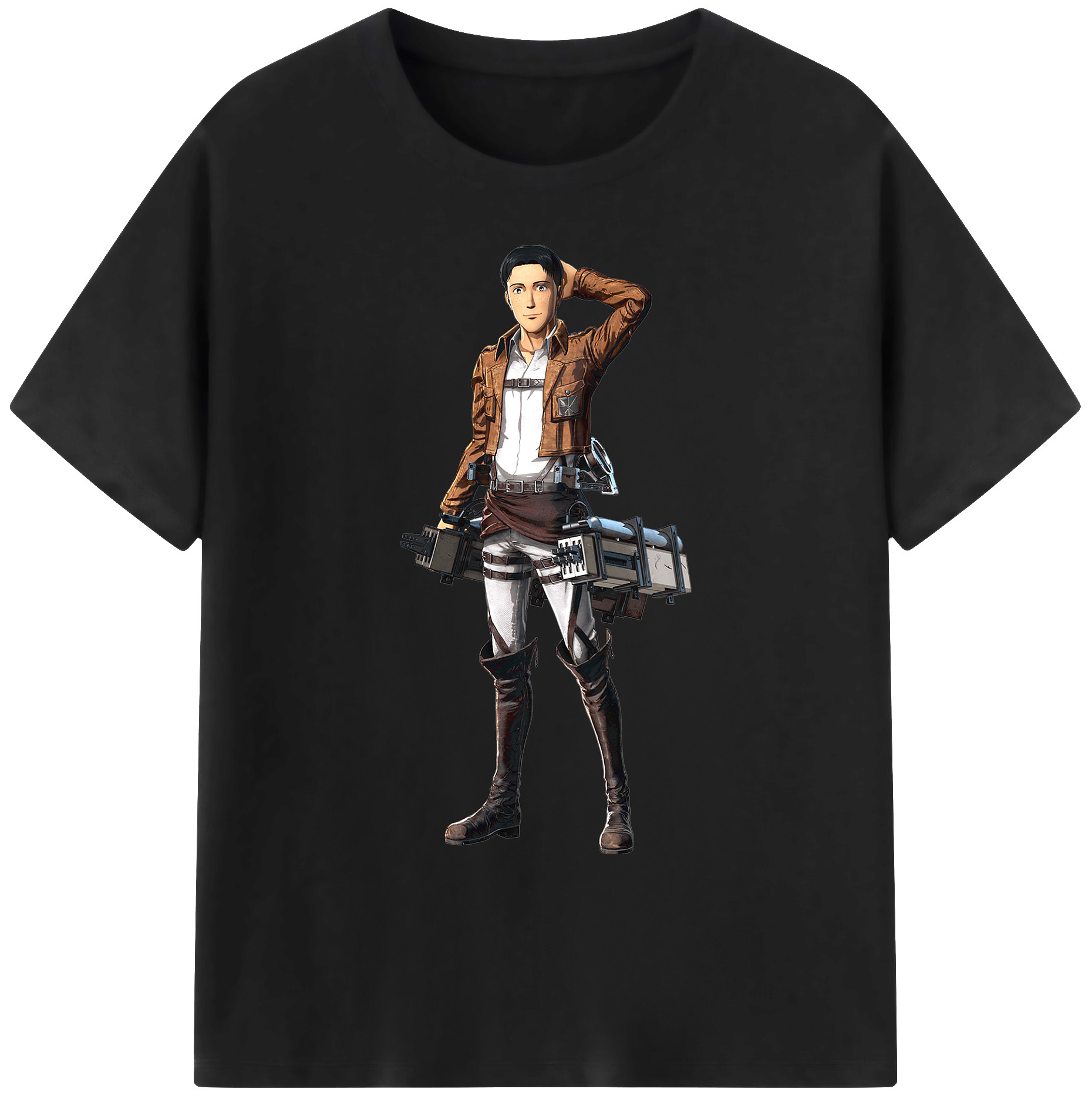 （画像用） 進撃の巨人 Attack on Titan 綿100％ メンズ半袖Tシャツ｜肌触りやわらか＆通気性
