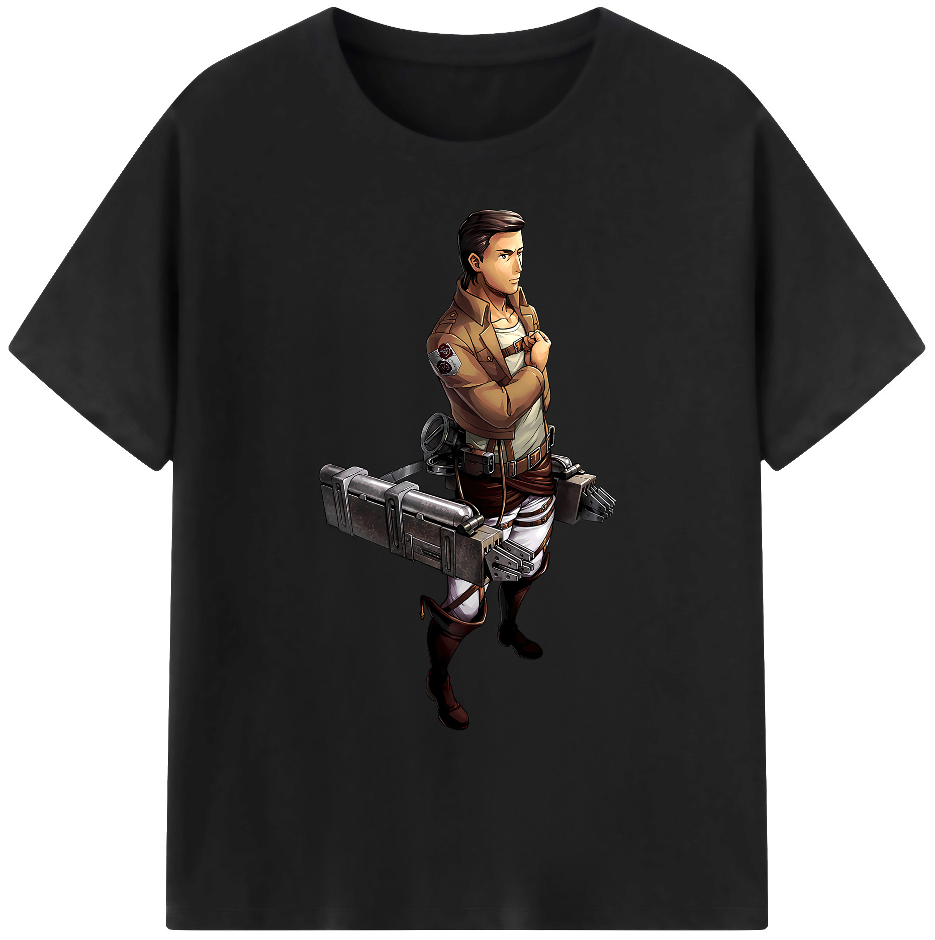 （画像用） 進撃の巨人 Attack on Titan 綿100％ メンズ半袖Tシャツ｜肌触りやわらか＆通気性