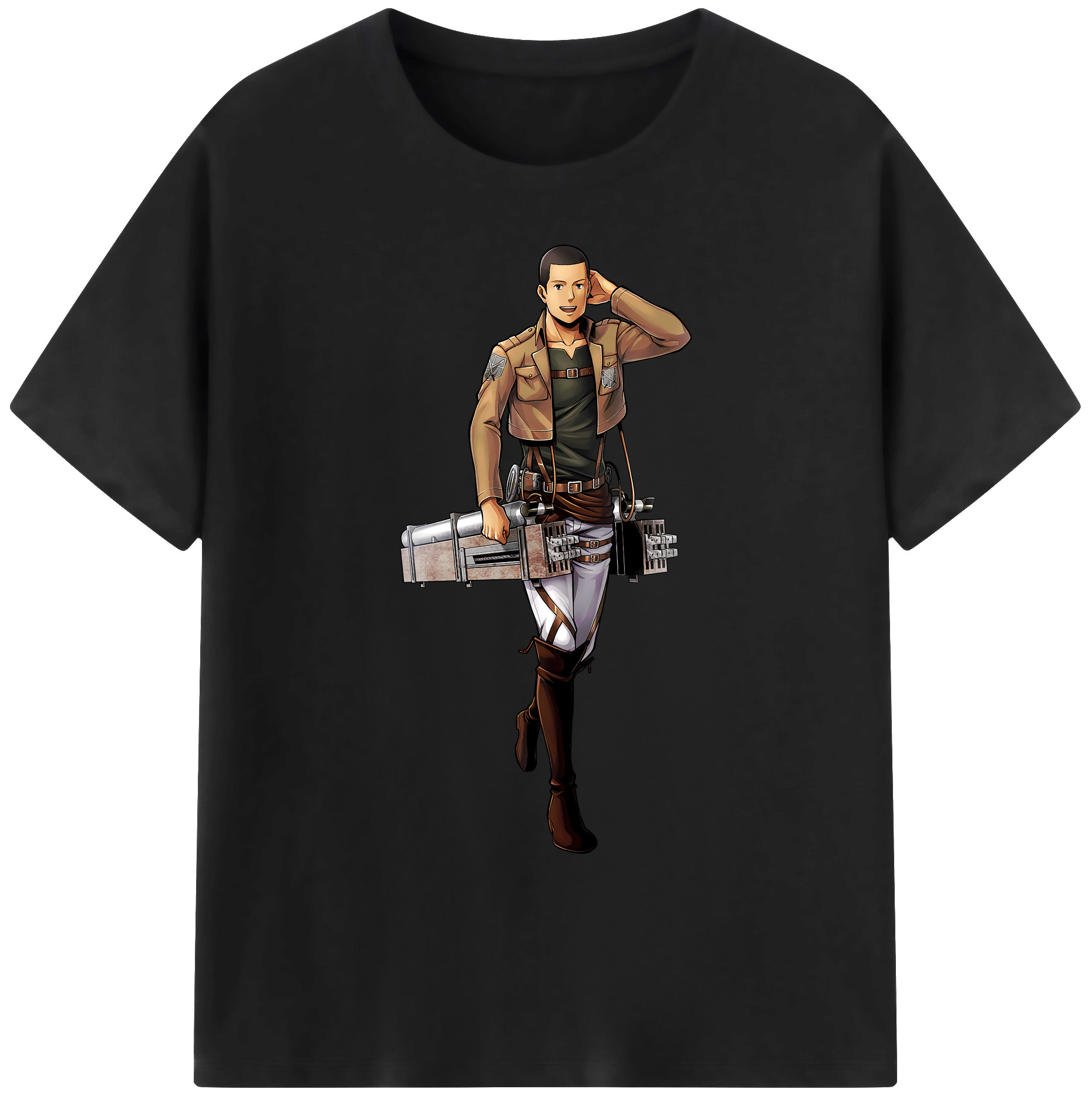 （画像用） 進撃の巨人 Attack on Titan 綿100％ メンズ半袖Tシャツ｜肌触りやわらか＆通気性