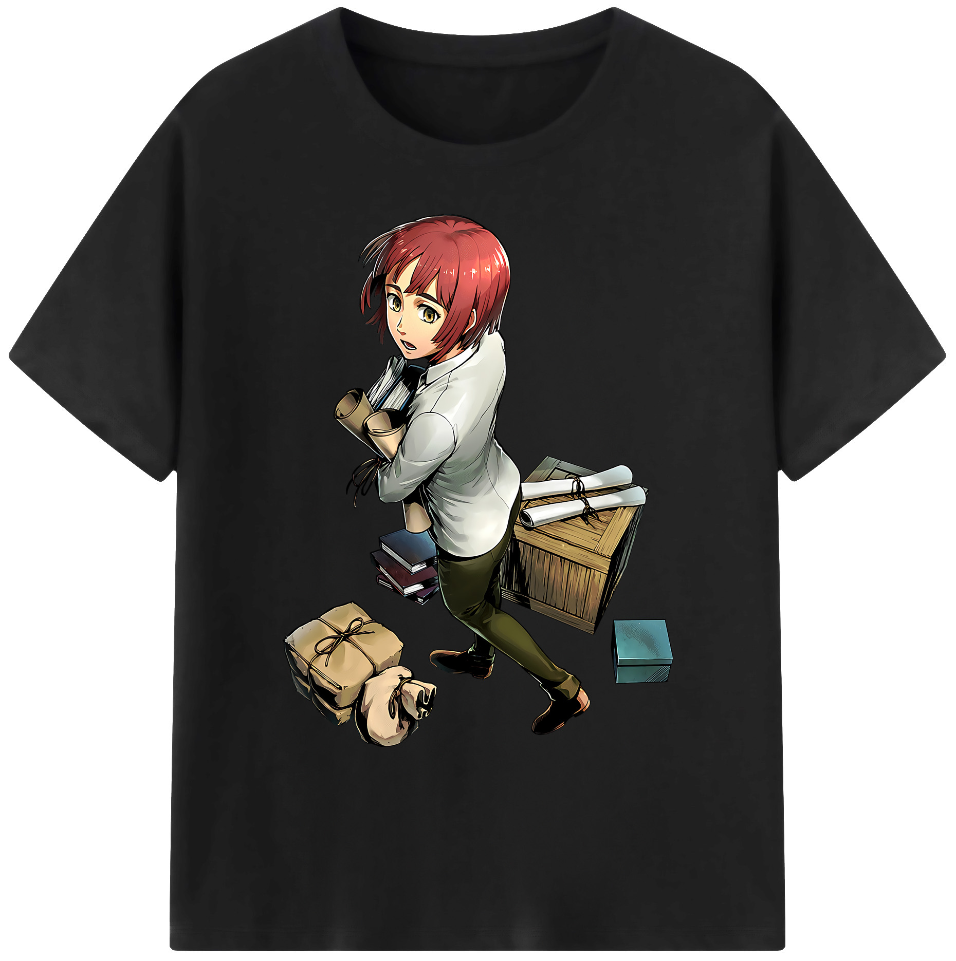 （画像用） 進撃の巨人 Attack on Titan 綿100％ メンズ半袖Tシャツ｜肌触りやわらか＆通気性