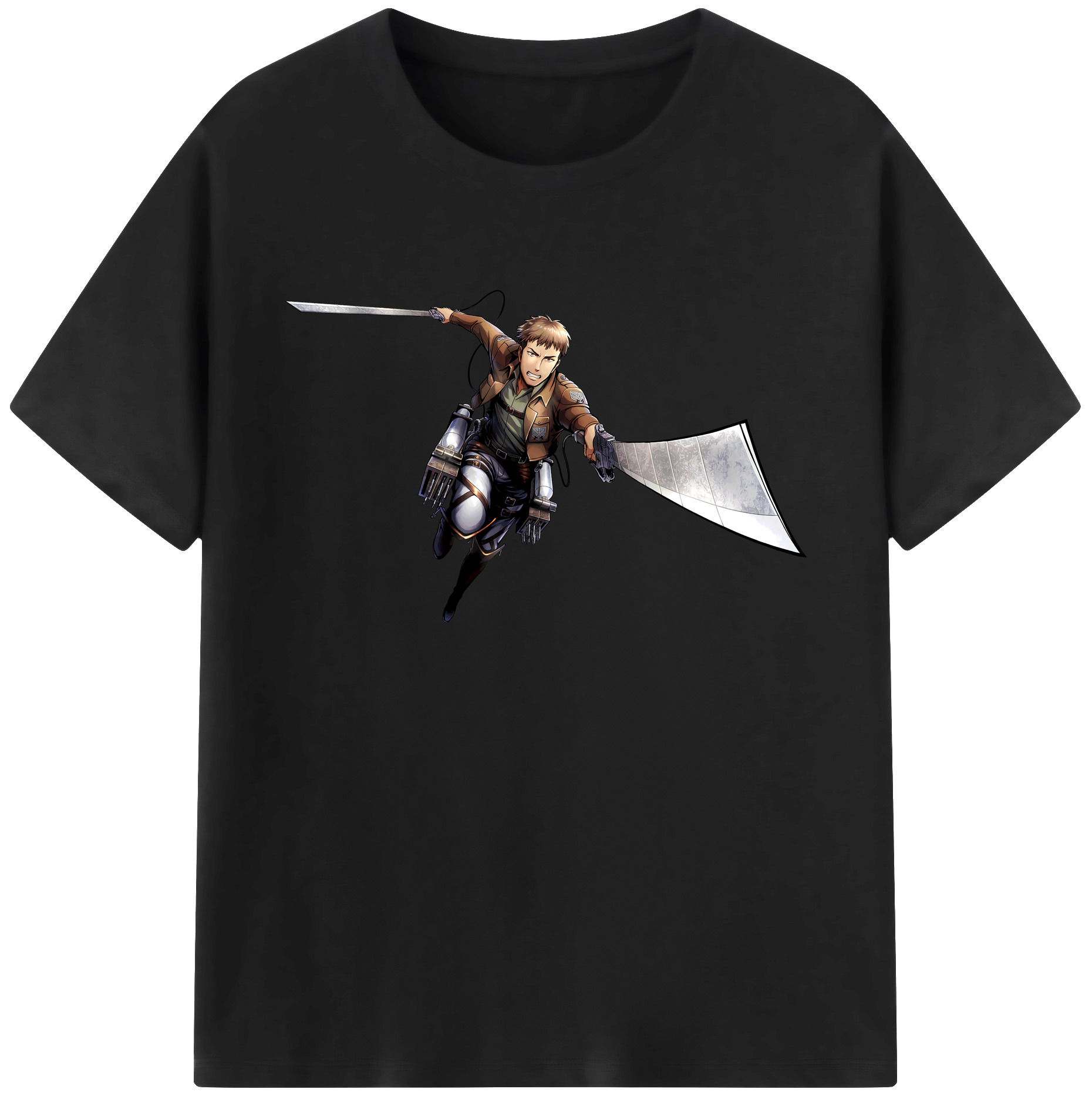 （画像用） 進撃の巨人 Attack on Titan 綿100％ メンズ半袖Tシャツ｜肌触りやわらか＆通気性