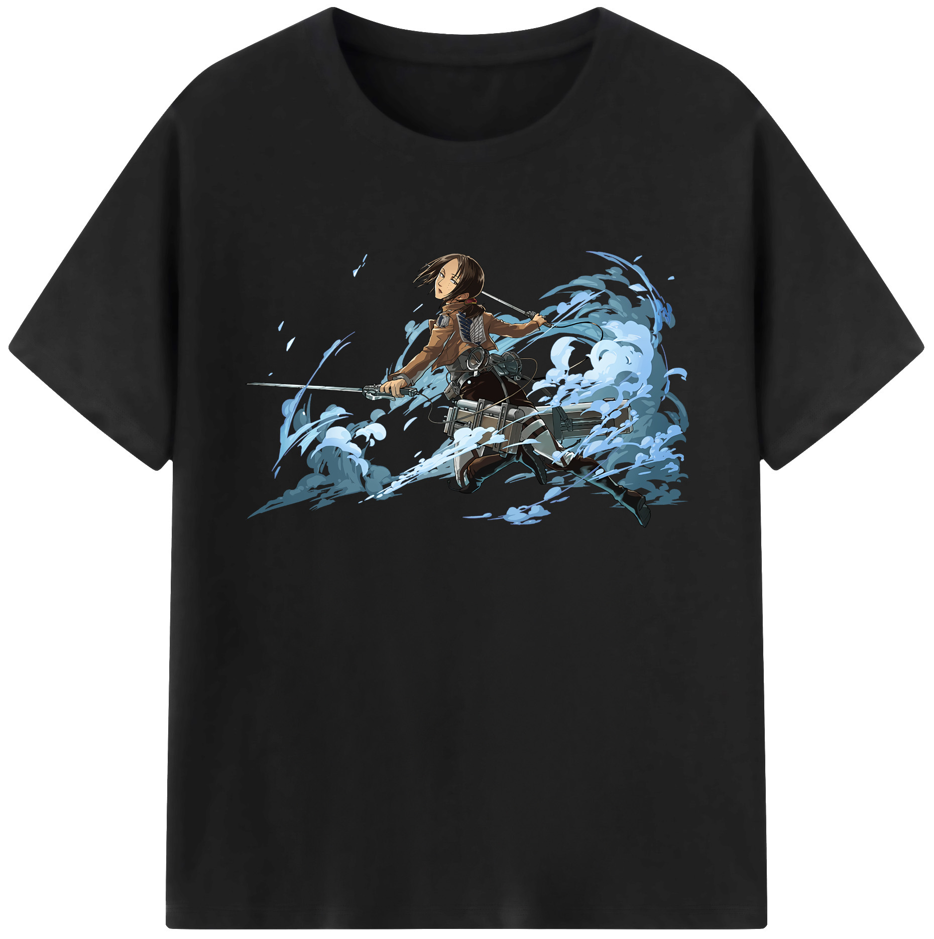 （画像用） 進撃の巨人 Attack on Titan 綿100％ メンズ半袖Tシャツ｜肌触りやわらか＆通気性