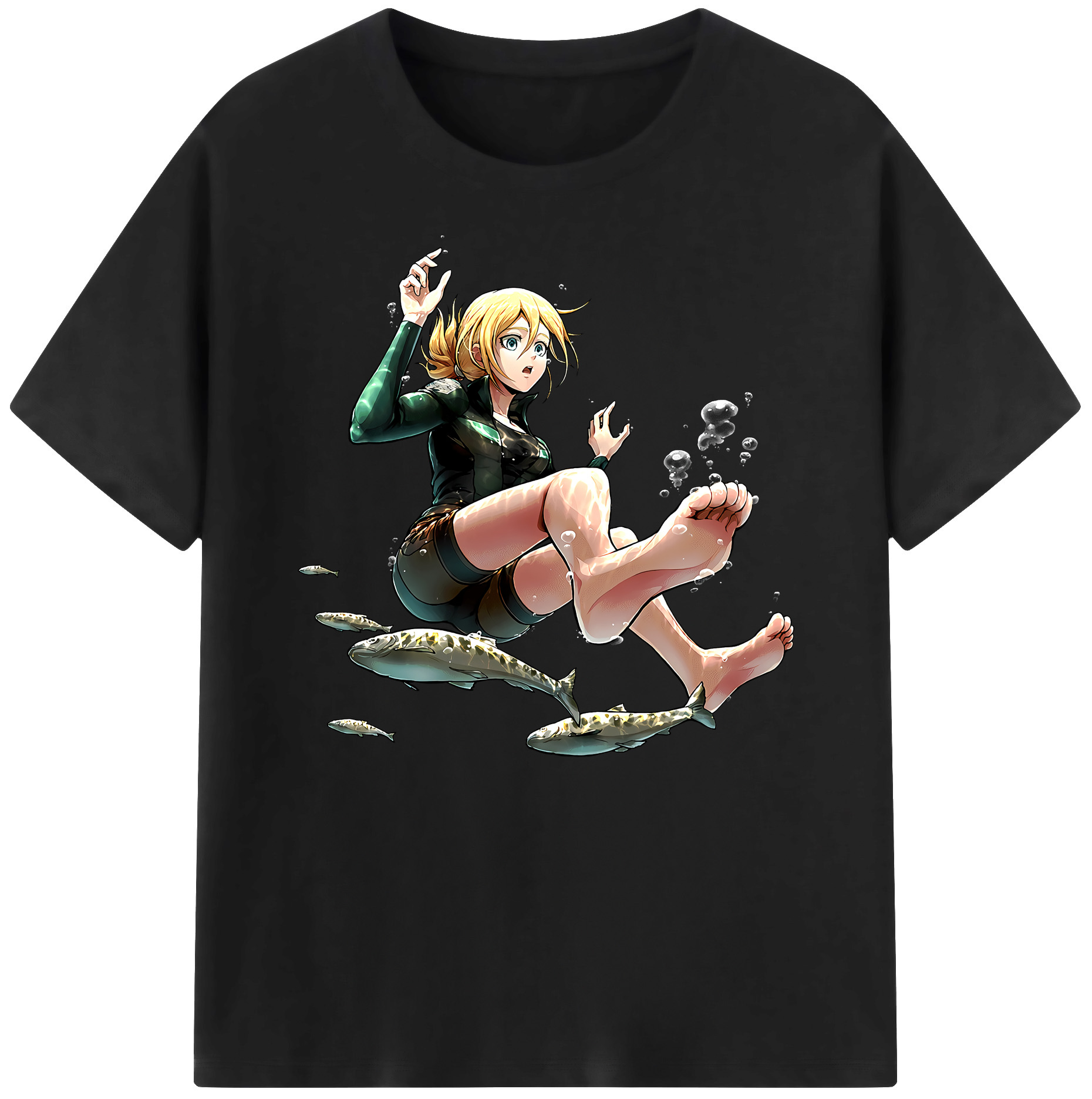 （画像用） 進撃の巨人 クリスタ·レンズ Attack on Titan Christa Lenz 綿100％ メンズ半袖Tシャツ｜肌触りやわらか＆通気性