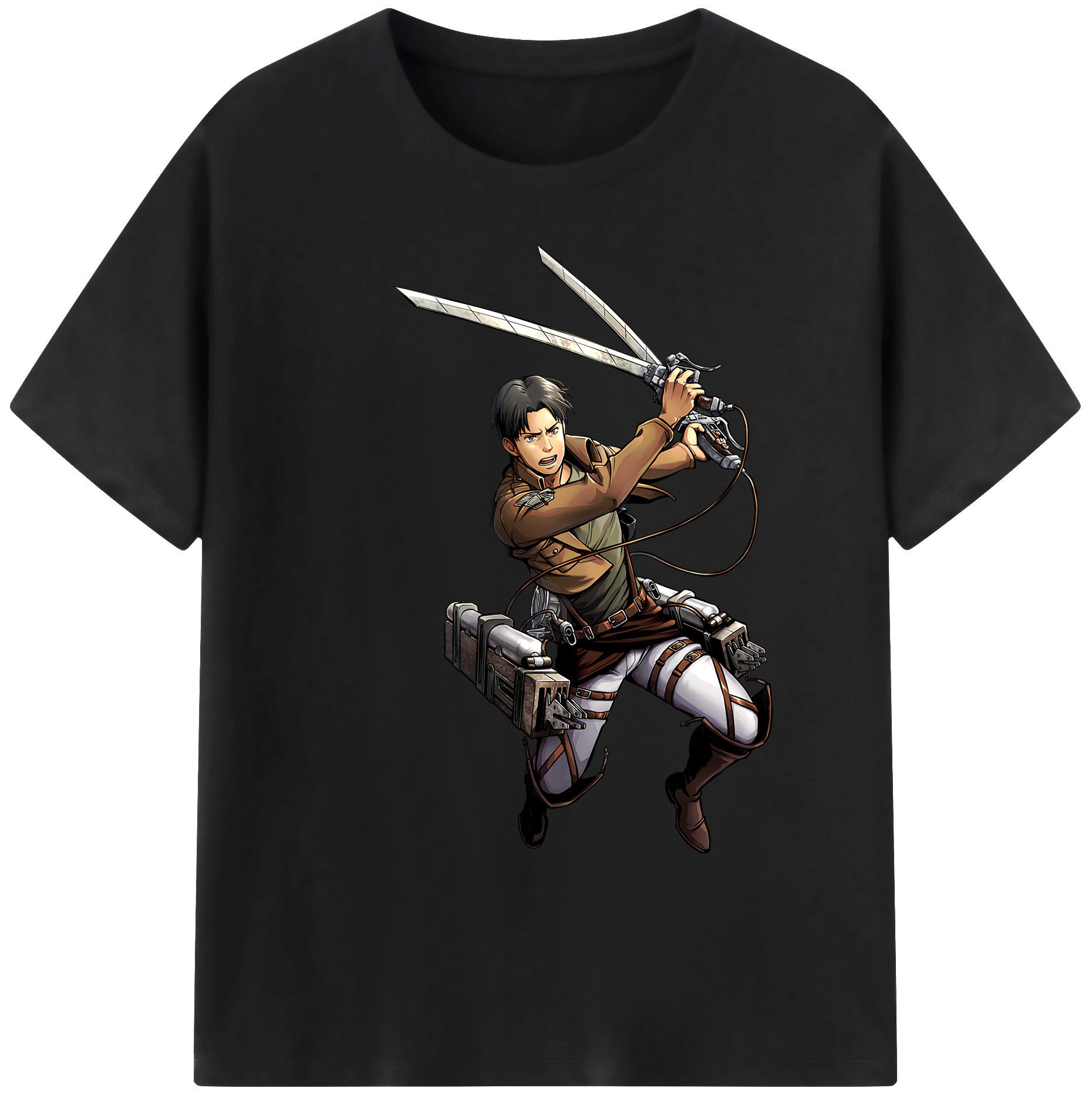（画像用） 進撃の巨人 Attack on Titan 綿100％ メンズ半袖Tシャツ｜肌触りやわらか＆通気性