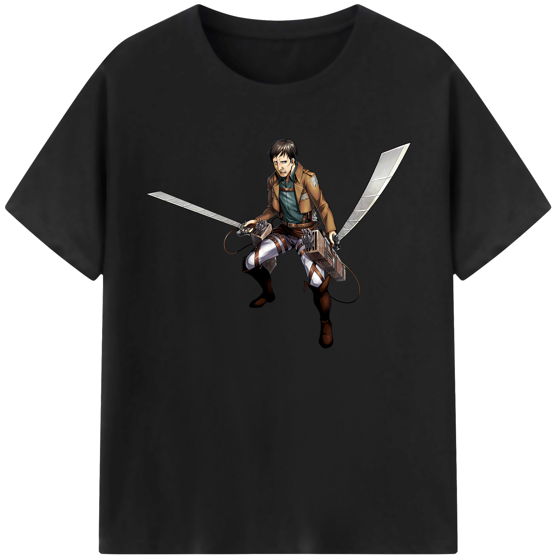 （画像用） 進撃の巨人 Attack on Titan 綿100％ メンズ半袖Tシャツ｜肌触りやわらか＆通気性