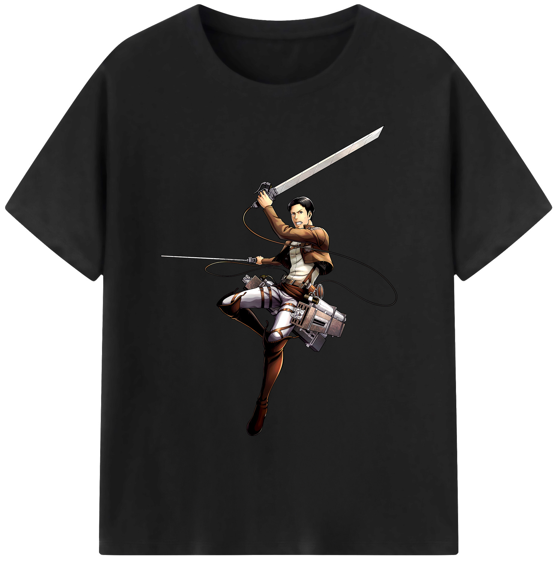 （画像用） 進撃の巨人 Attack on Titan 綿100％ メンズ半袖Tシャツ｜肌触りやわらか＆通気性