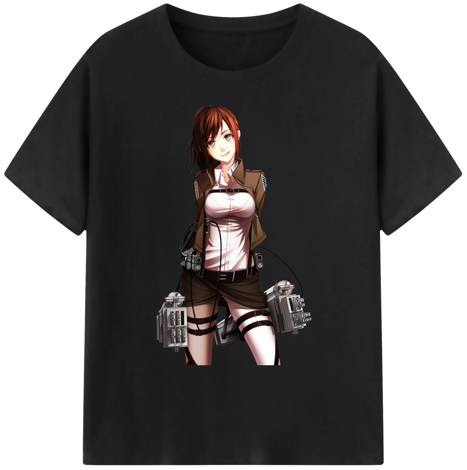 （画像用） 進撃の巨人 サシャ·ブラウス Attack on Titan Sasha Blaus 綿100％ メンズ半袖Tシャツ｜肌触りやわらか＆通気性