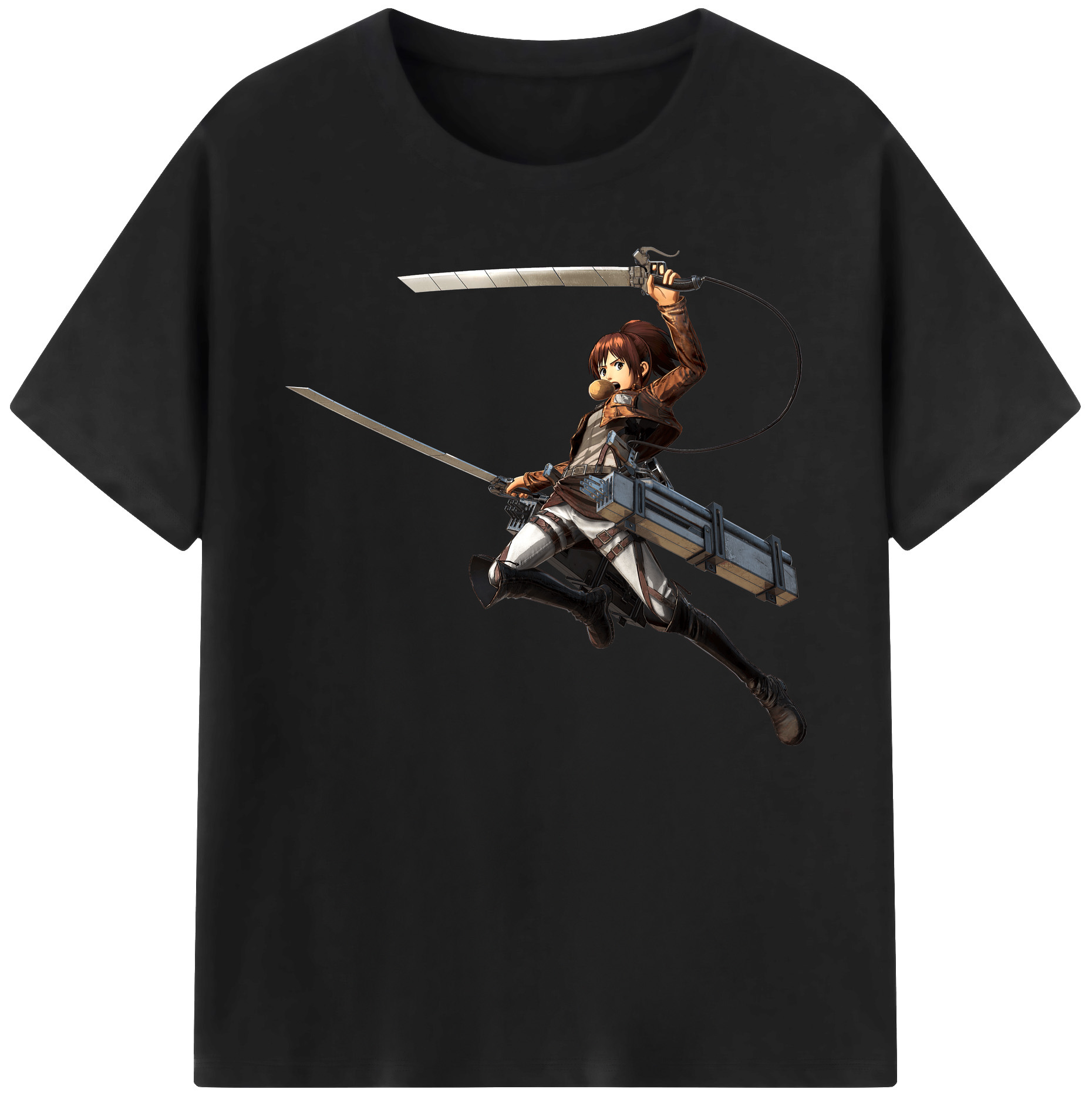 （画像用） 進撃の巨人 サシャ·ブラウス Attack on Titan Sasha Blaus 綿100％ メンズ半袖Tシャツ｜肌触りやわらか＆通気性