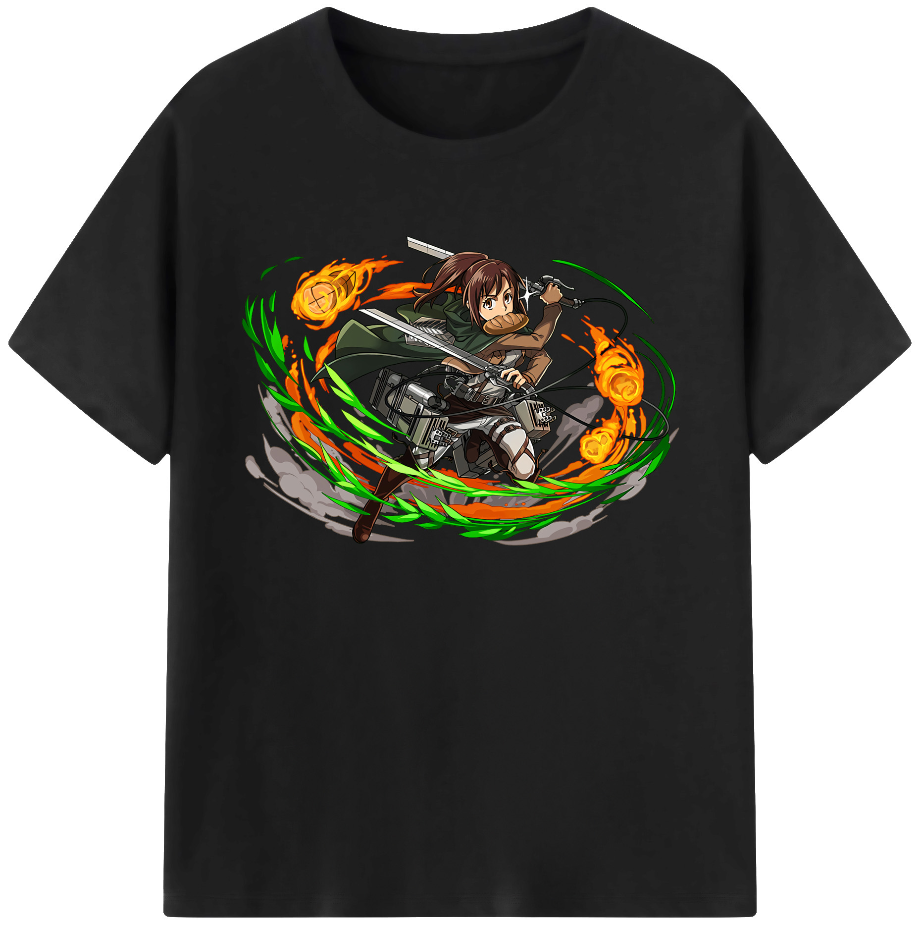 （画像用） 進撃の巨人 サシャ·ブラウス Attack on Titan Sasha Blaus 綿100％ メンズ半袖Tシャツ｜肌触りやわらか＆通気性