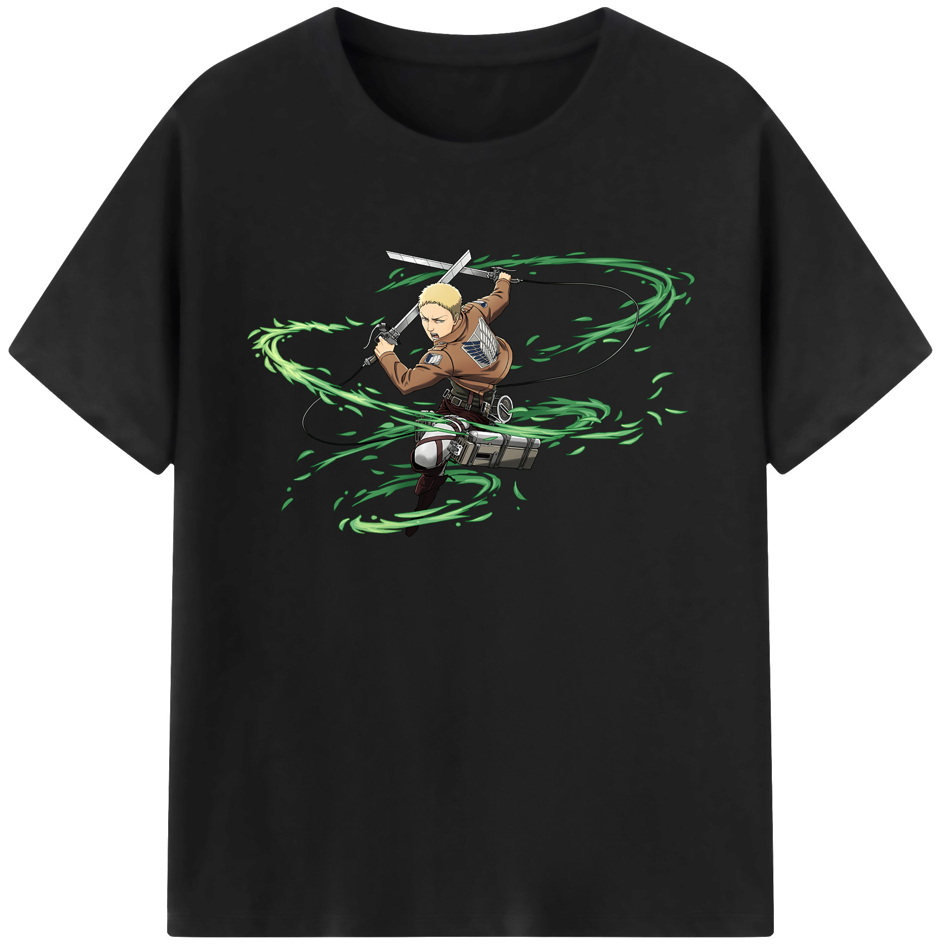 （画像用） 進撃の巨人 ライナー・ブラウン Attack on Titan Reiner Braun 綿100％ メンズ半袖Tシャツ｜肌触りやわらか＆通気性